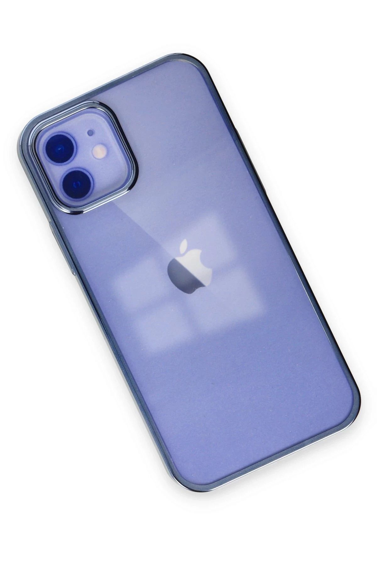 NewFace iPhone 12 Kılıf Element Silikon - Mavi SVLRS