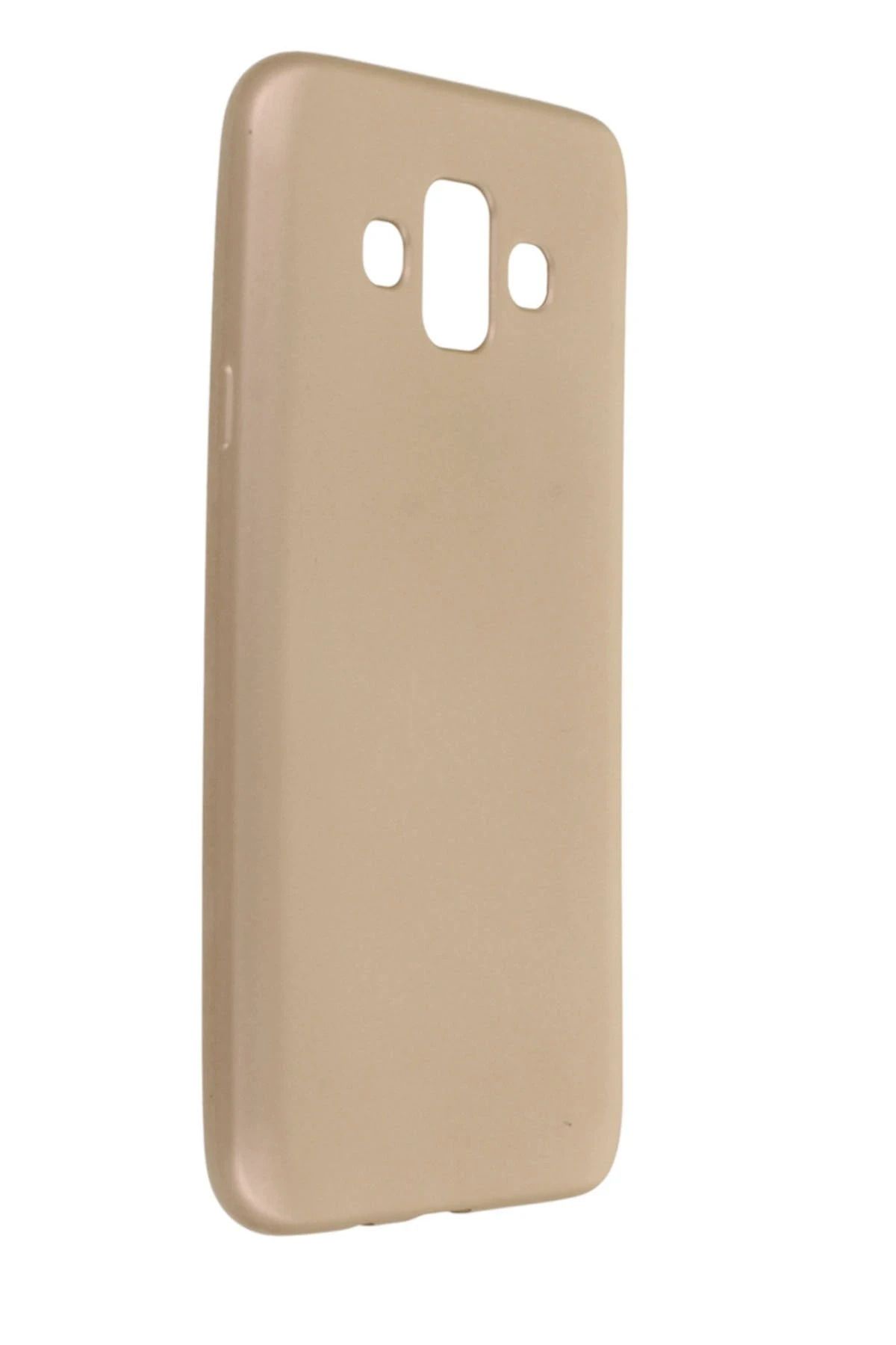 NewFace Samsung Galaxy J7 Duo Kılıf First Silikon - Gold NRMSA