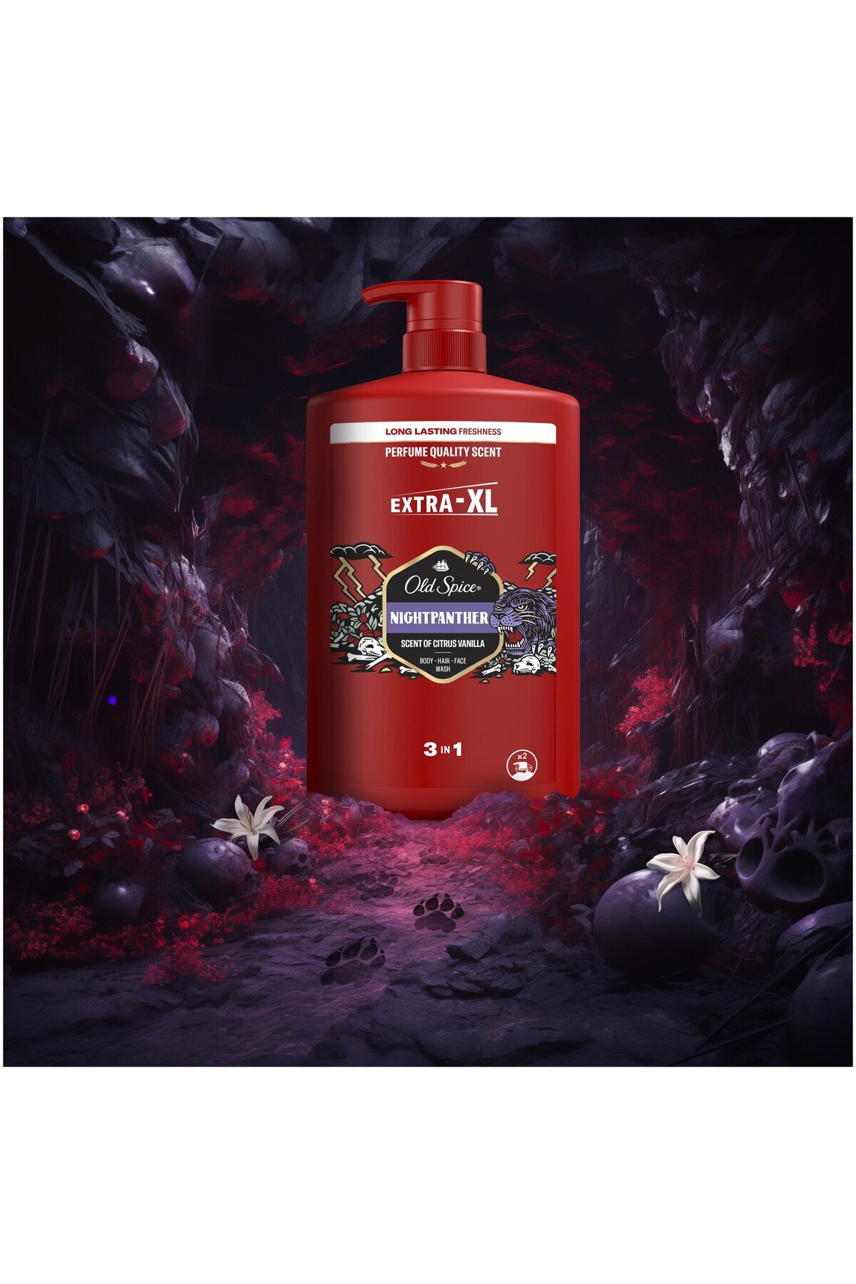 Old Spice-Gel de dus si sampon 3 in 1 Old Spice Nightpanther pentru corp 6