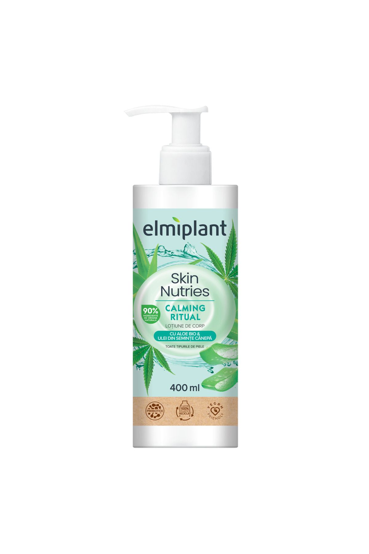 ELMIPLANT Lotiune De Corp Elmiplant Skin Nutries Calming Ritual Aloe & Ulei Din Seminte De Canepa - One Size