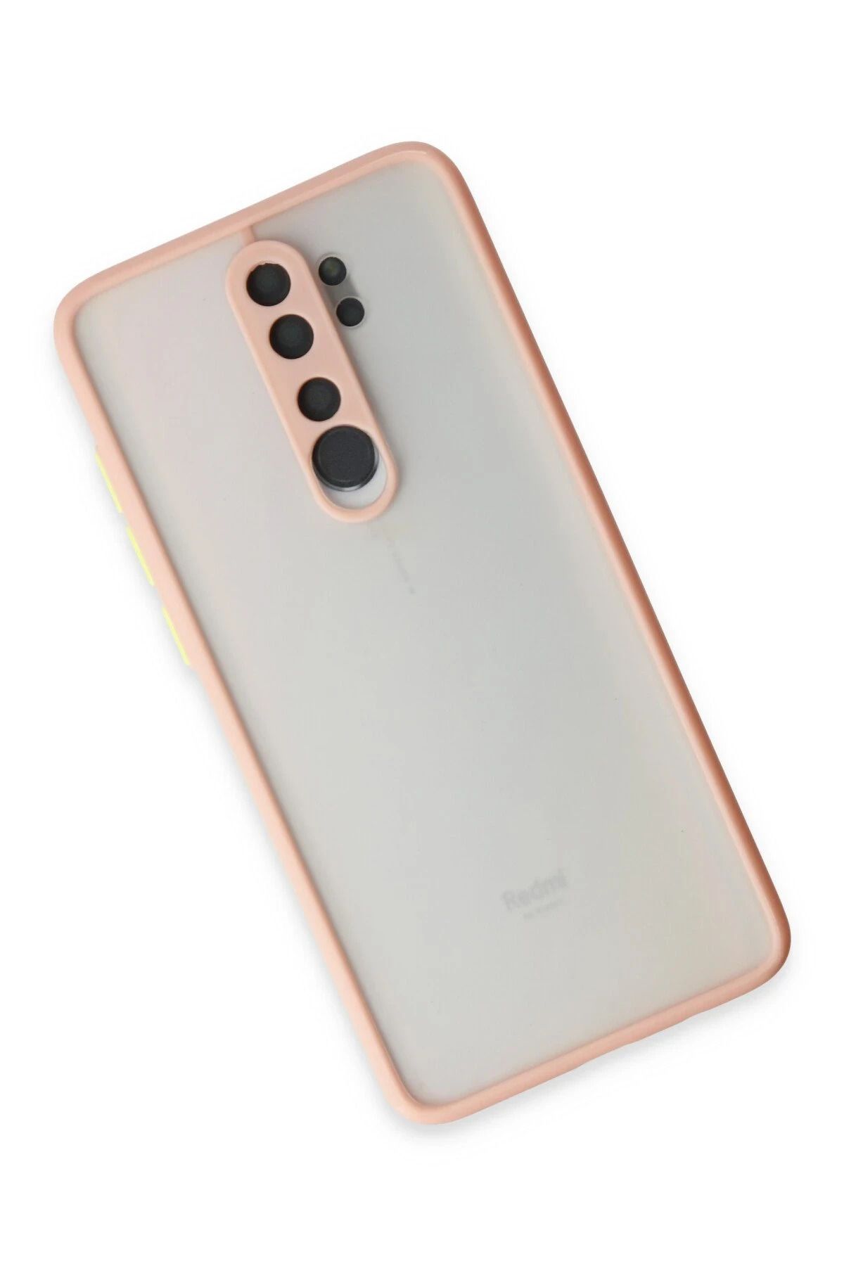 NewFace Xiaomi Redmi Note 8 Pro Kılıf Montreal Silikon Kapak - Pembe NRMSA