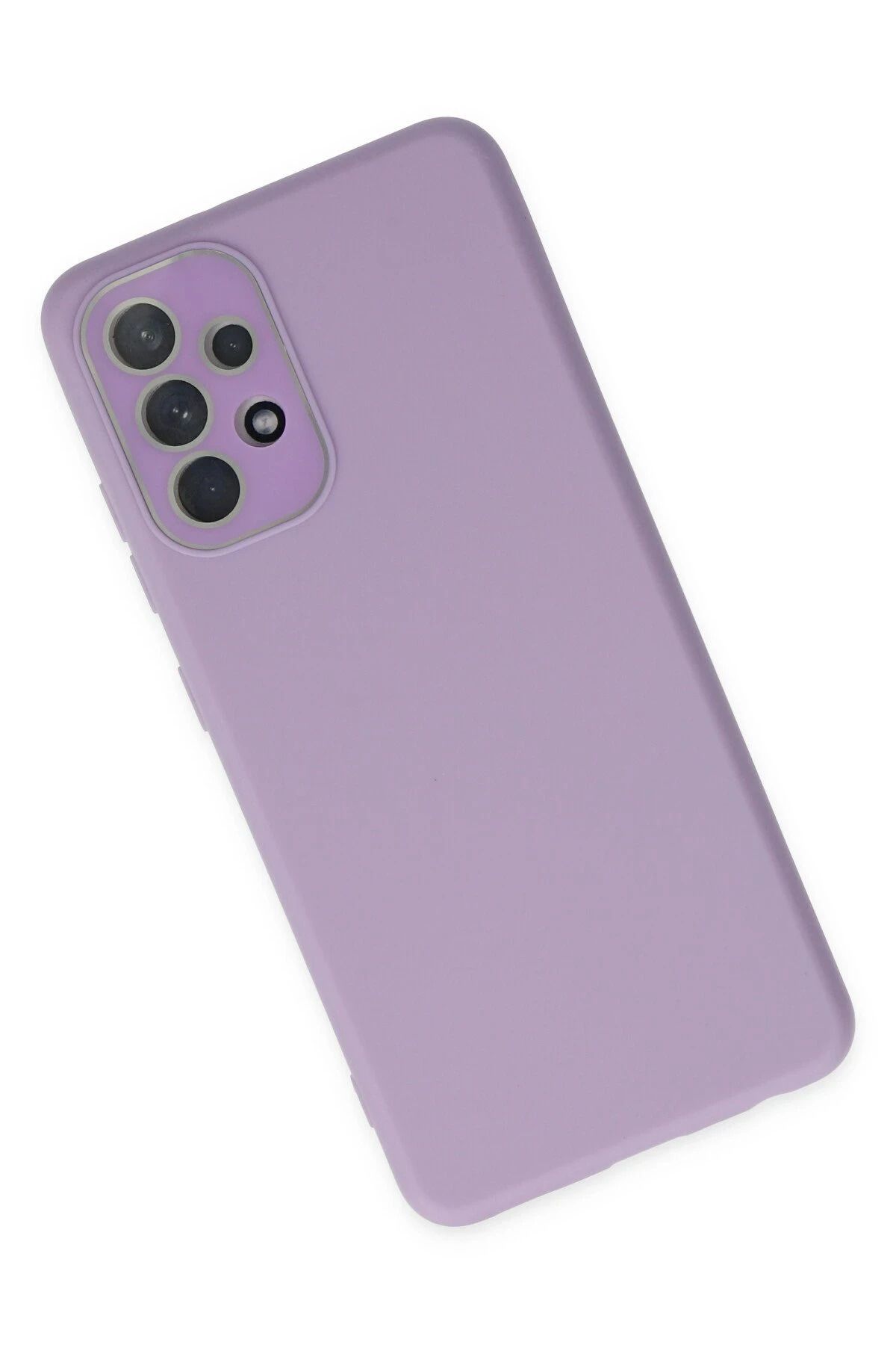 NewFace Samsung Galaxy A33 5G Kılıf Lansman Glass Kapak - Lila WLZOR