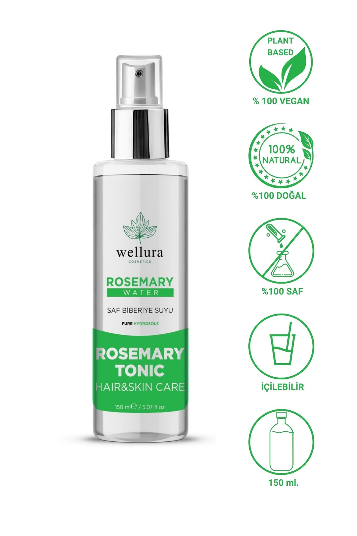 Wellura Cosmetics Saf Biberiye Suyu