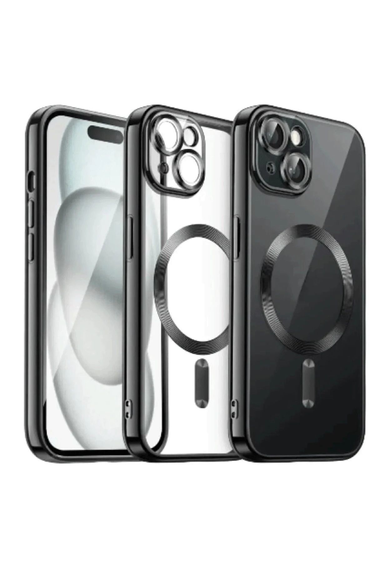 NewFace iPhone 13 Kılıf Kross Magneticsafe Kapak - Siyah SVLRS