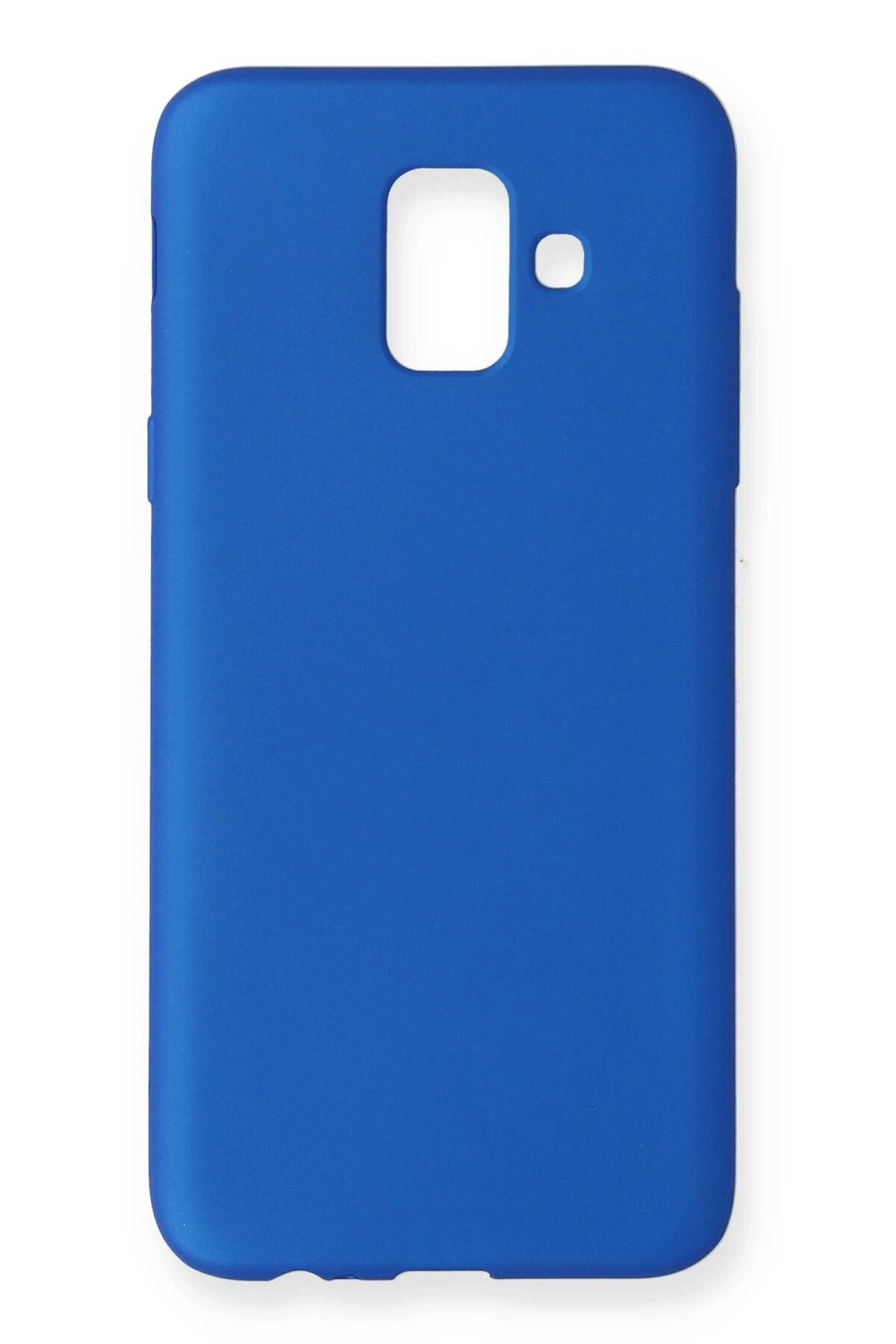 NewFace Samsung Galaxy A6 2018 Kılıf First Silikon - Mavi SVLRS