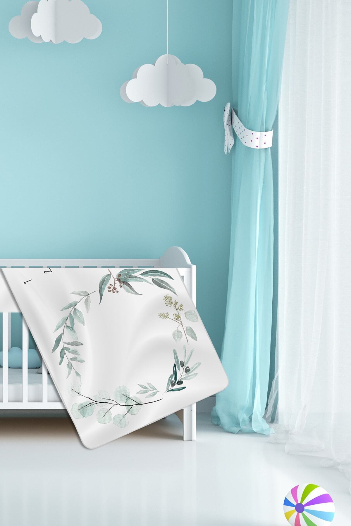 Moky Design Bebek Hediyelik Aylık Fotoğraf Anı Battaniyesi, Hediye Erkek Kız Bebek Yeni Doğan Doğum Hediyesi fotoğrafı 3 (önizleme)