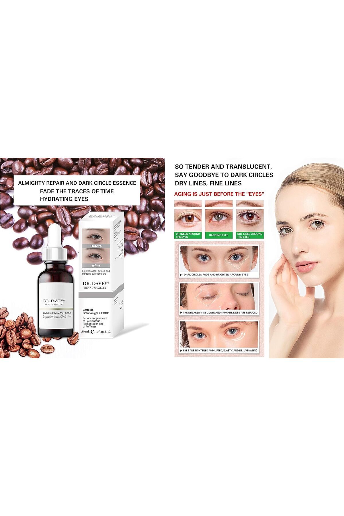 Dr. Davey-DR Davey Caffeine Solution 5% + EGCG Reduces Appearance of Eye Contour Pigmentation 30ml 4