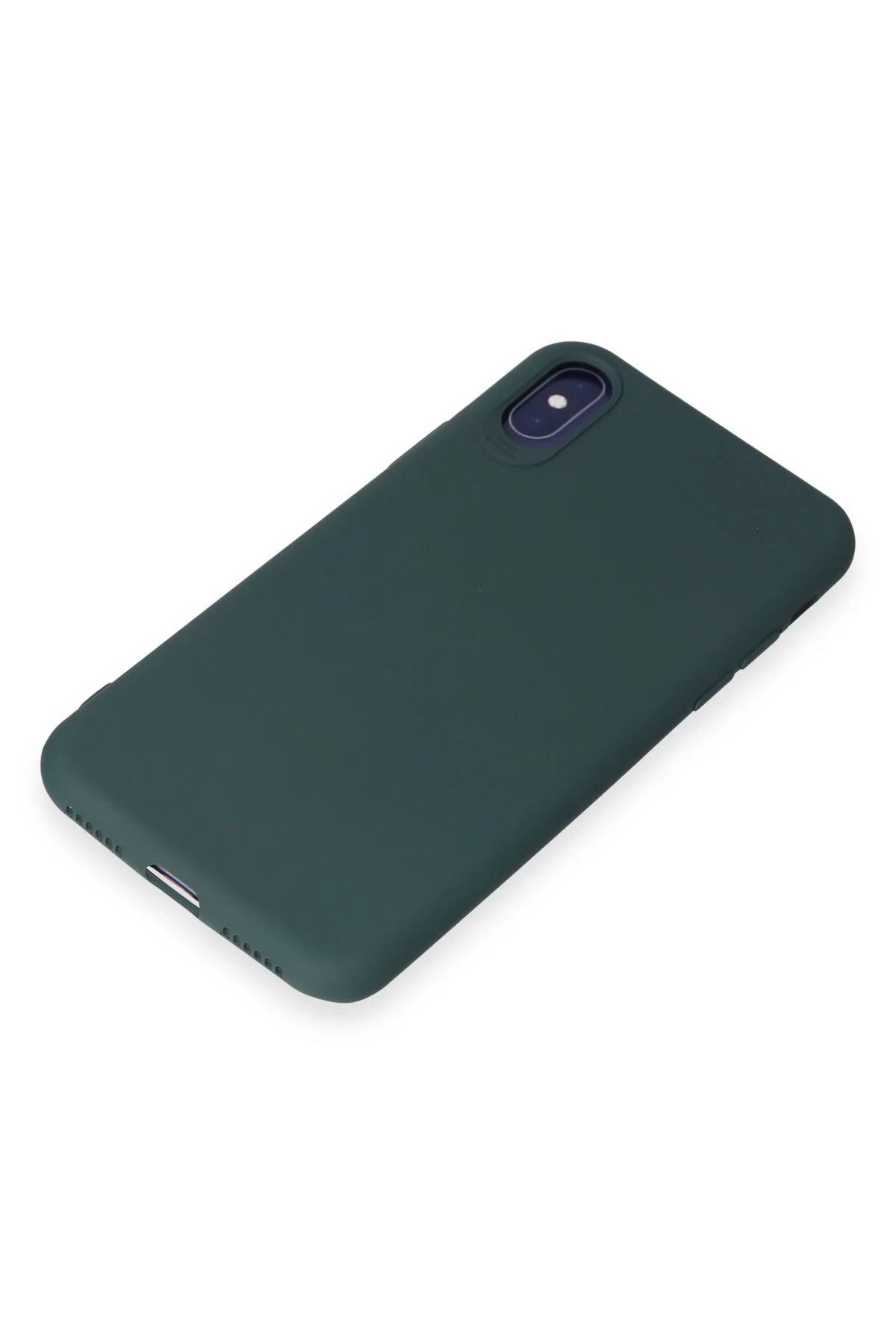 NewFace iPhone X Kılıf First Silikon - Koyu Yeşil SVLRS