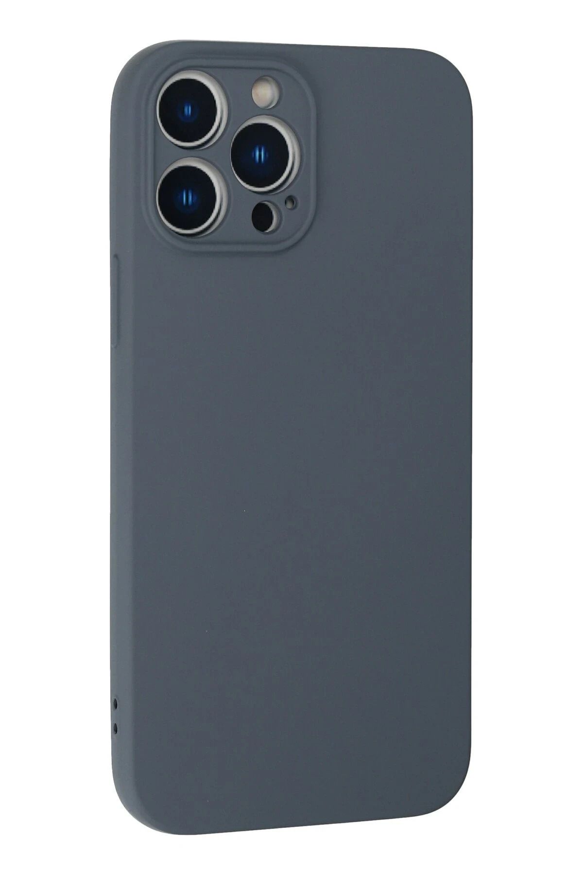 NewFace iPhone 13 Pro Kılıf Nano içi Kadife Silikon - Gri WLZOR