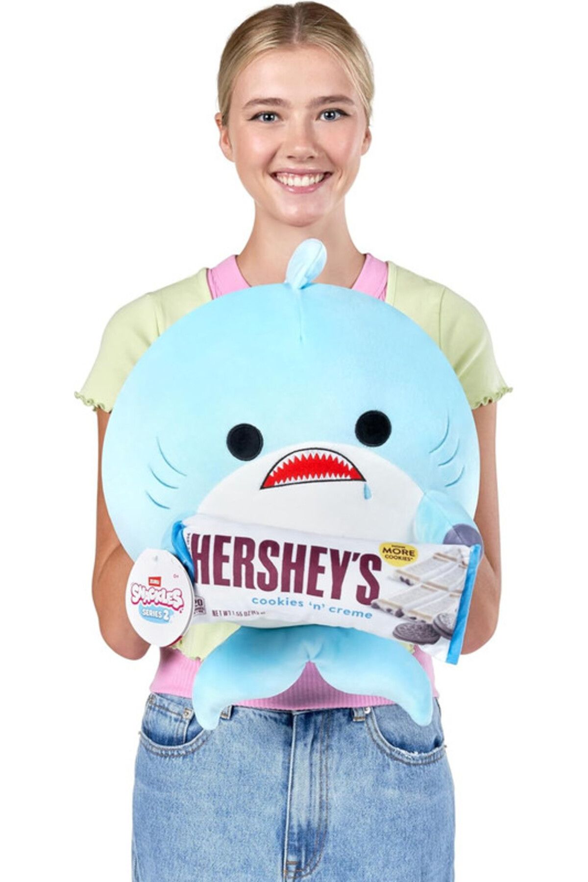 Zuru-Snackles Series 2 Shark & Hershey (Cookies n Cream) 14 Inch Plush by ZURU, Ultra Soft Plush, Coll... 3
