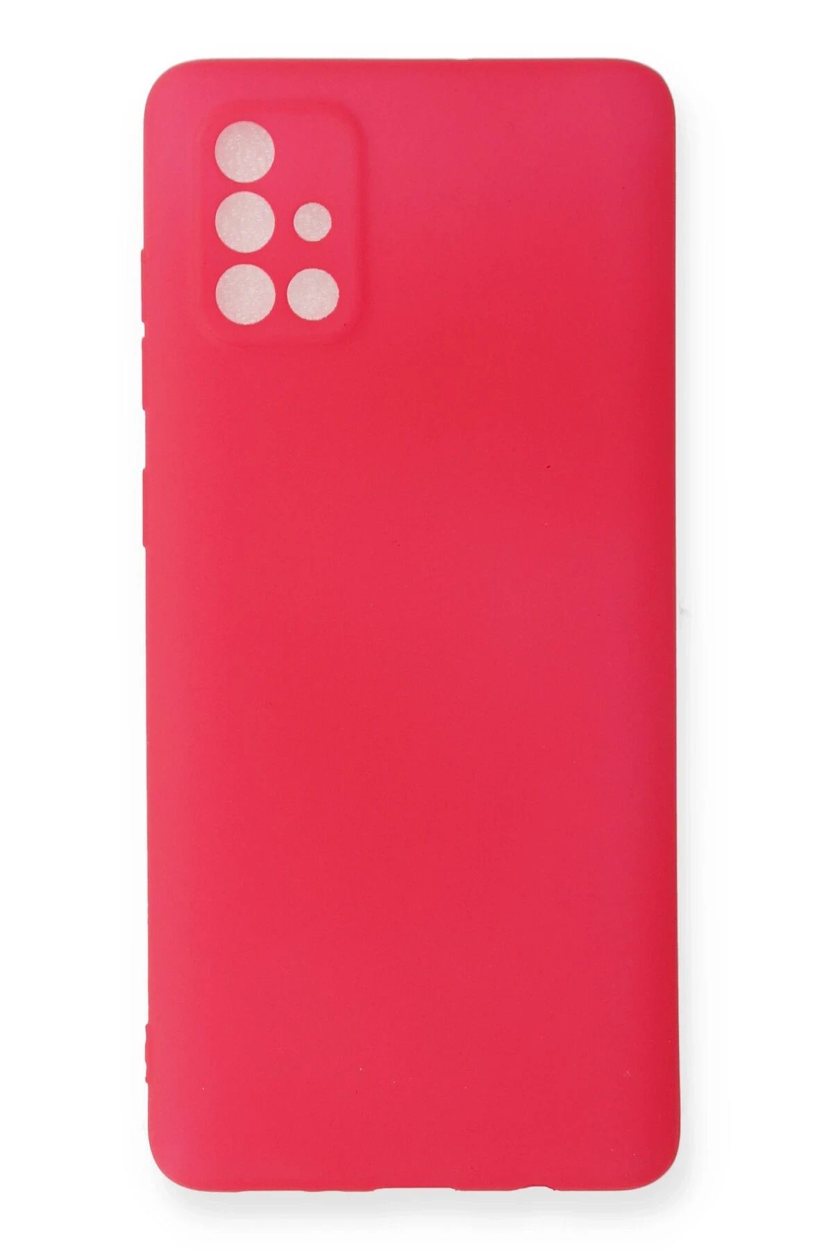NewFace Samsung Galaxy A71 Kılıf First Silikon - Pembe NRMSA