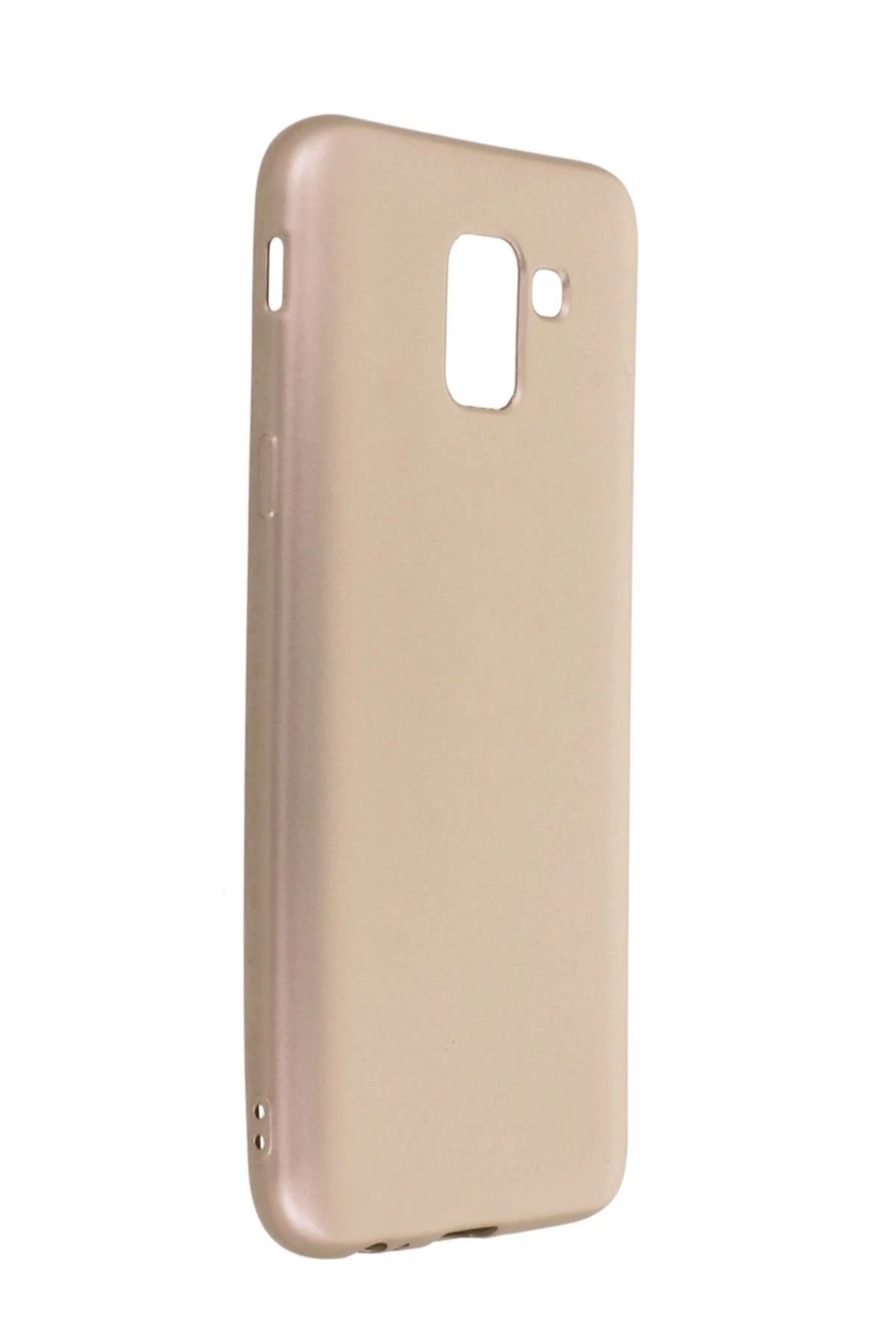 NewFace Samsung Galaxy J6 Kılıf First Silikon - Gold GLSTD