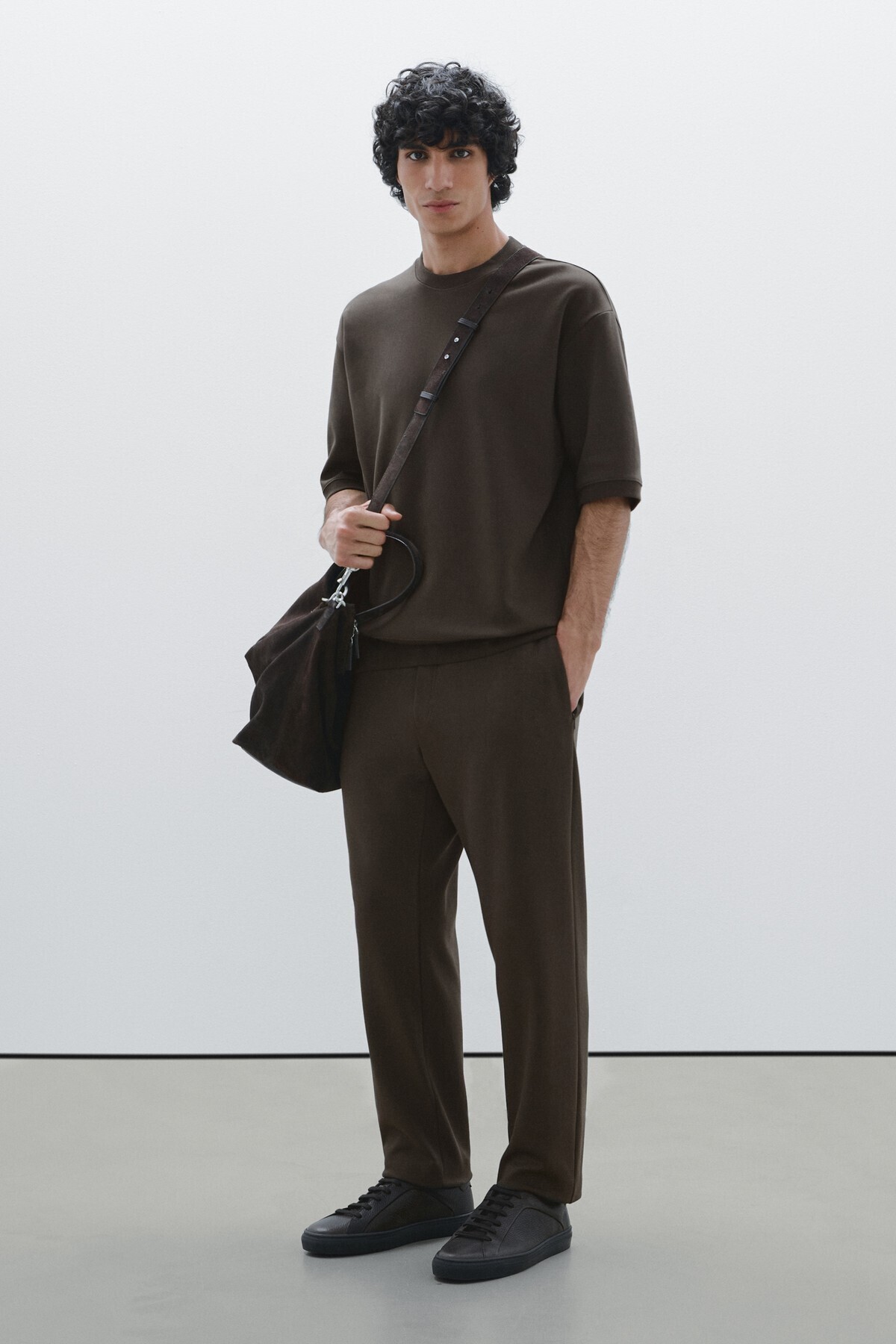 ماسیمو دوتی سویشرت آستین کوتاه ترکیبی از پنبه و ...