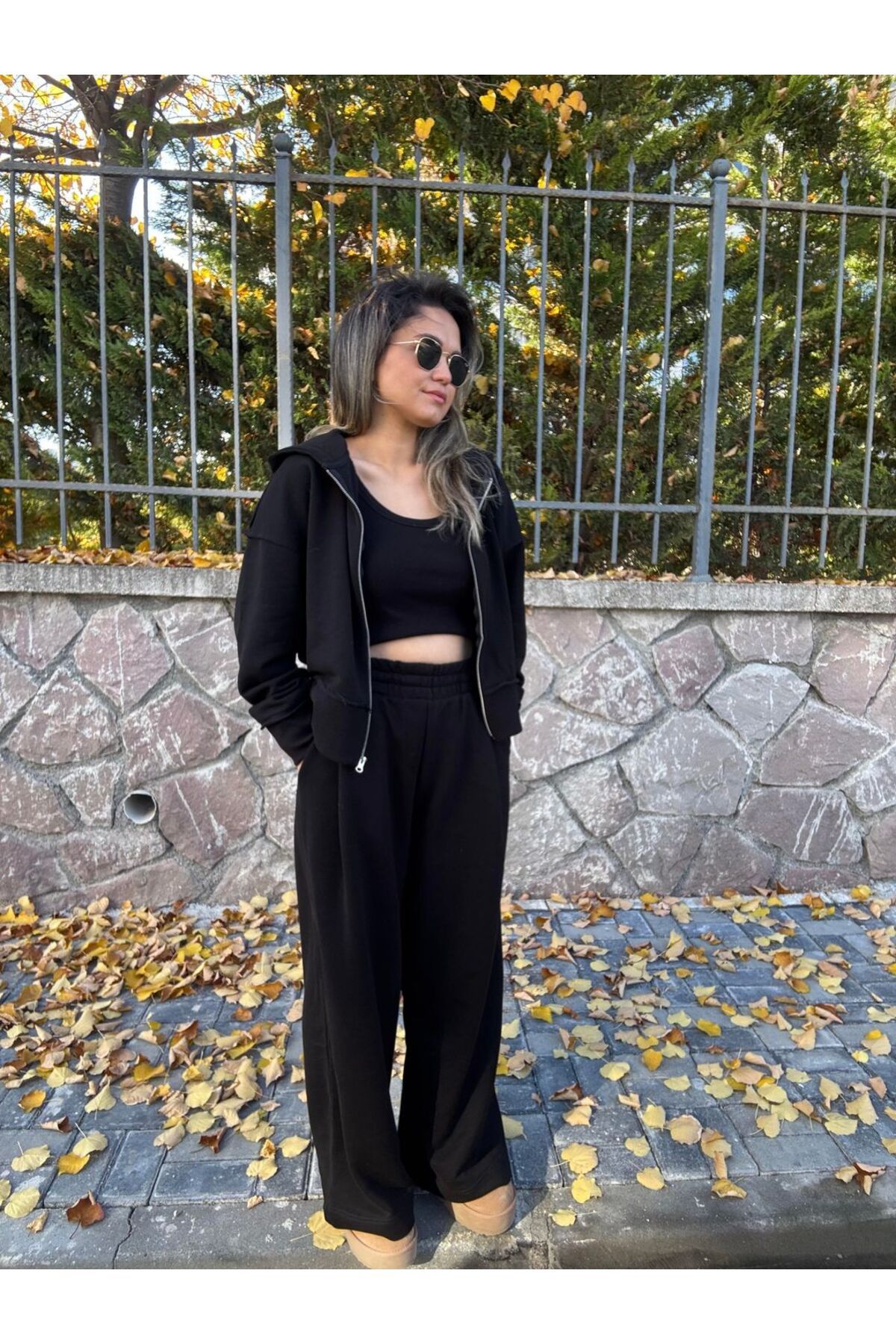 BÜŞRA PERKER Eşofman Altı Siyah