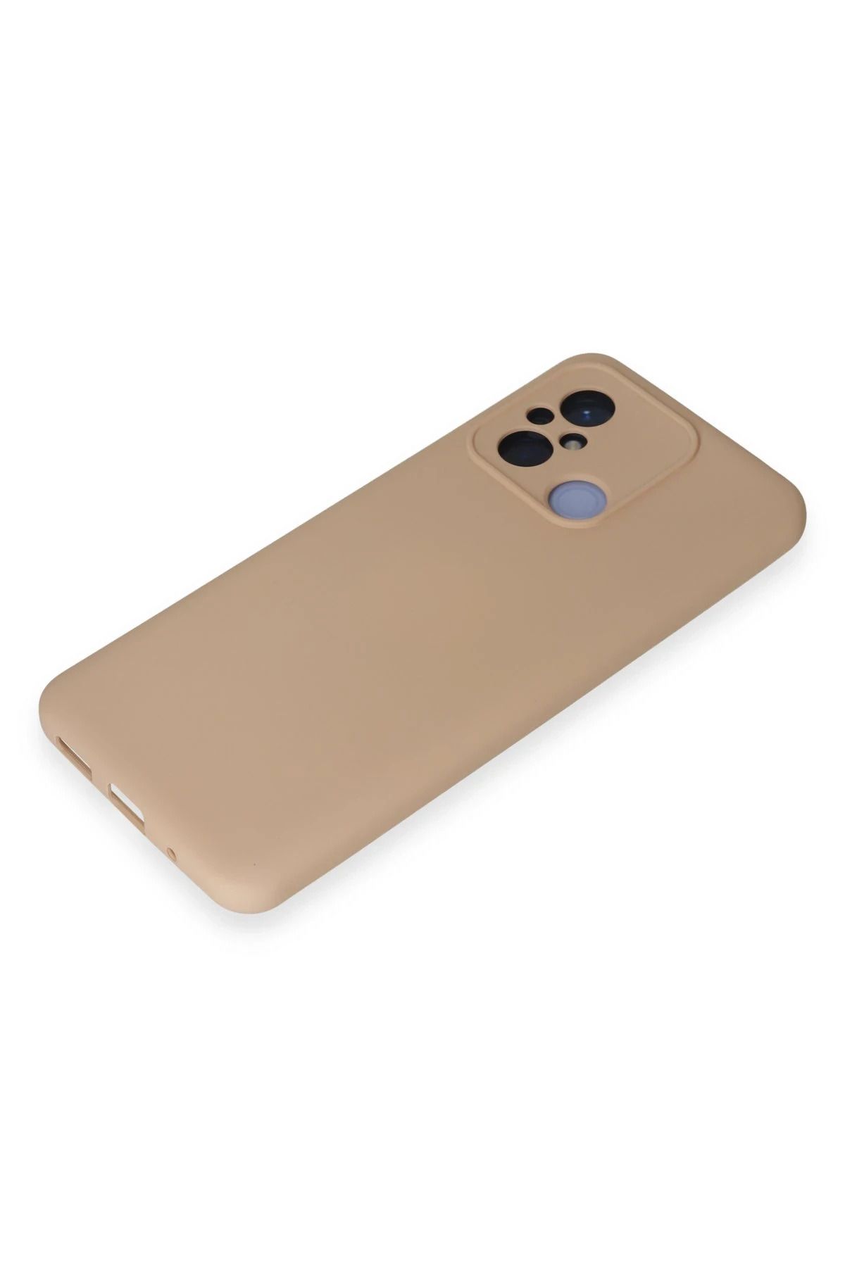 NewFace Xiaomi Redmi 12C Kılıf Nano içi Kadife Silikon - Pudra SVLRS