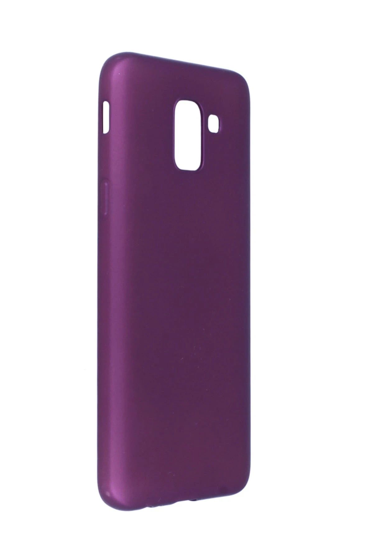 NewFace Samsung Galaxy J6 Kılıf First Silikon - Mürdüm GLSTD