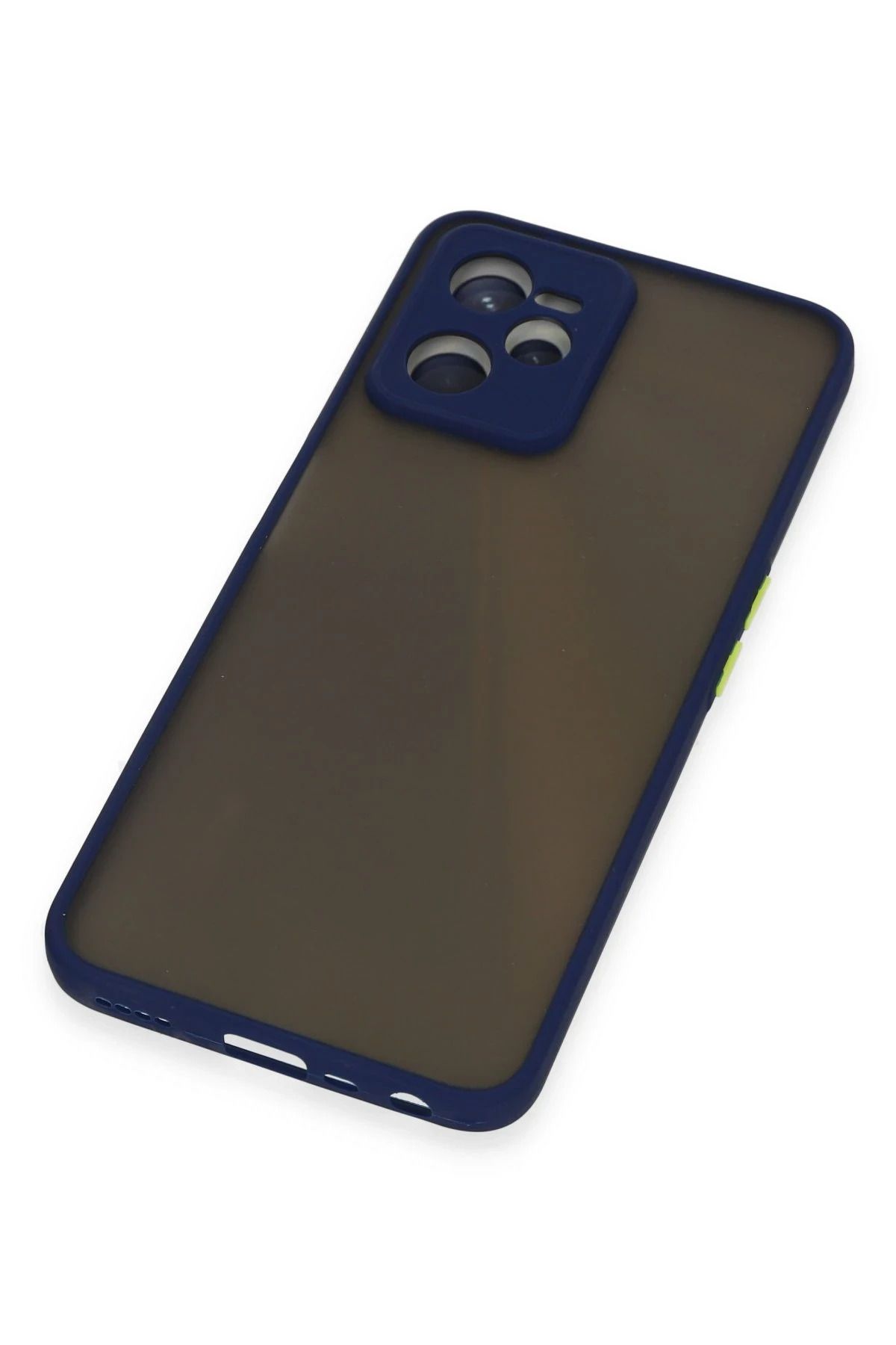 NewFace Realme C35 Kılıf Montreal Silikon Kapak - Lacivert NRMSA