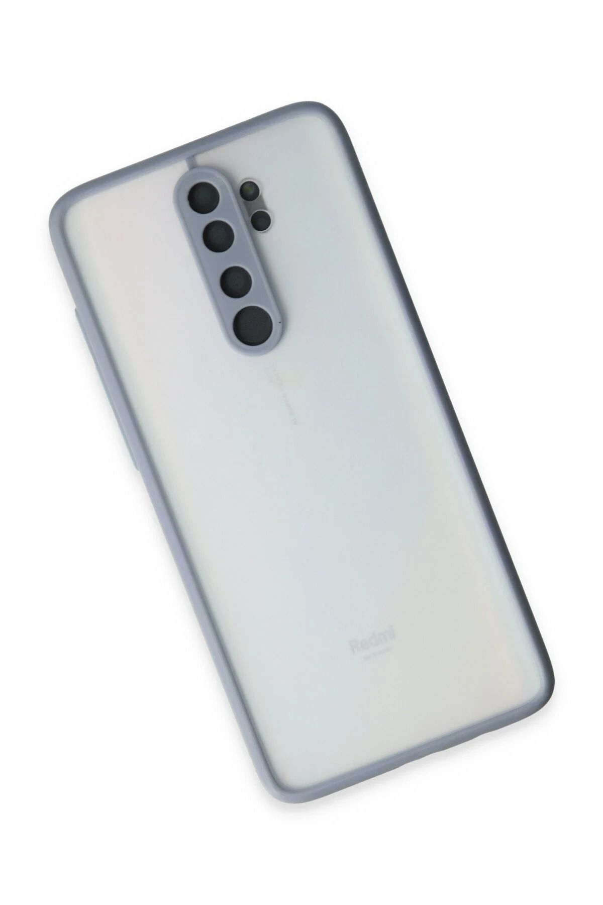 NewFace Xiaomi Redmi Note 8 Pro Kılıf Montreal Silikon Kapak - Gri NRMSA