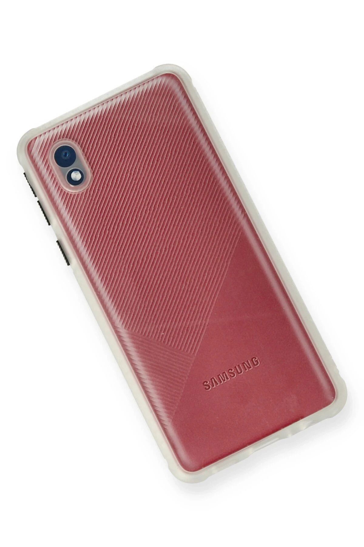 NewFace Samsung Galaxy A01 Core Kılıf Miami Şeffaf Silikon - Şeffaf NRMSA