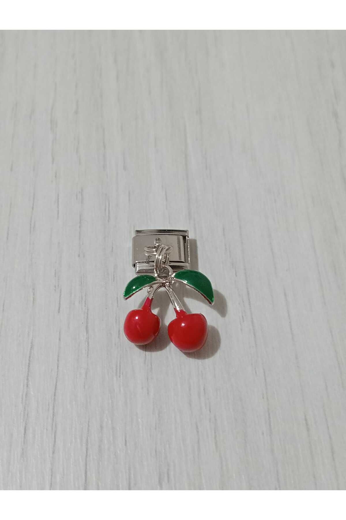 MSBTAKI İTALYAN NOMİNATİON ÇELİK VİŞNE CHARM