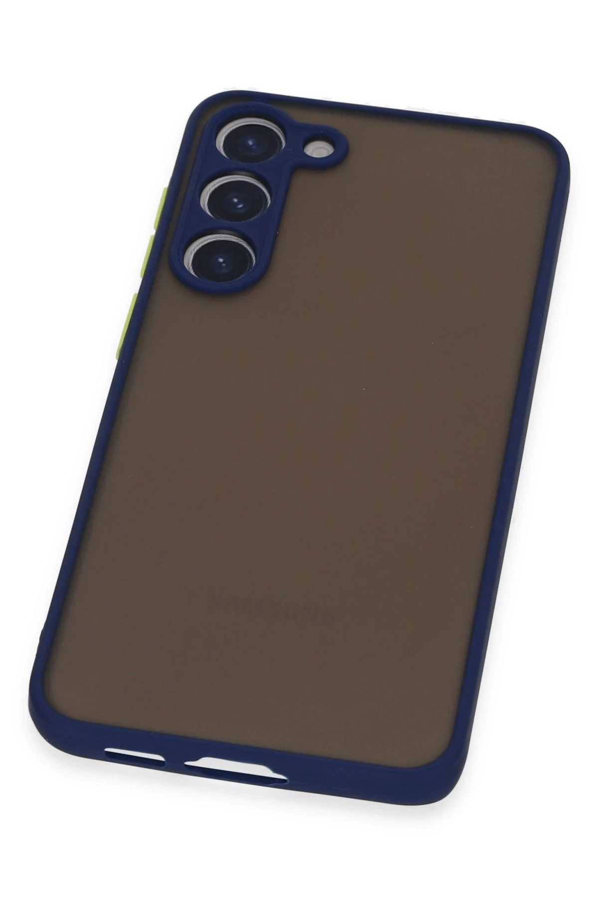 NewFace Samsung Galaxy S23 Kılıf Montreal Silikon Kapak - Lacivert SVLRS