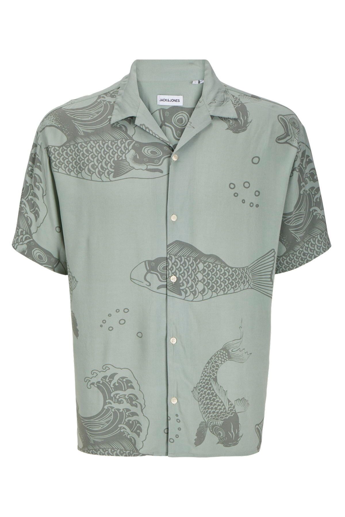 Jack & Jones Erkek Kisa Kollu Desenli Gömlek - Jeff