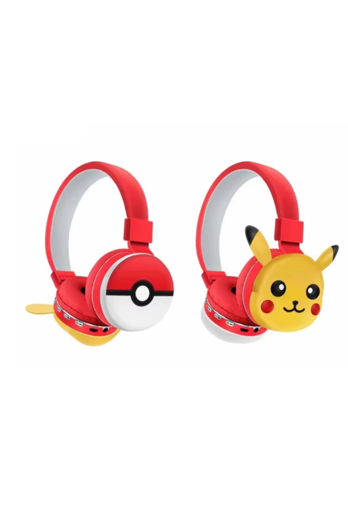 NETAVANTAJ Pikachu Kablosuz Bluetooth Katlanabilir Kulaküstü Kulaklık