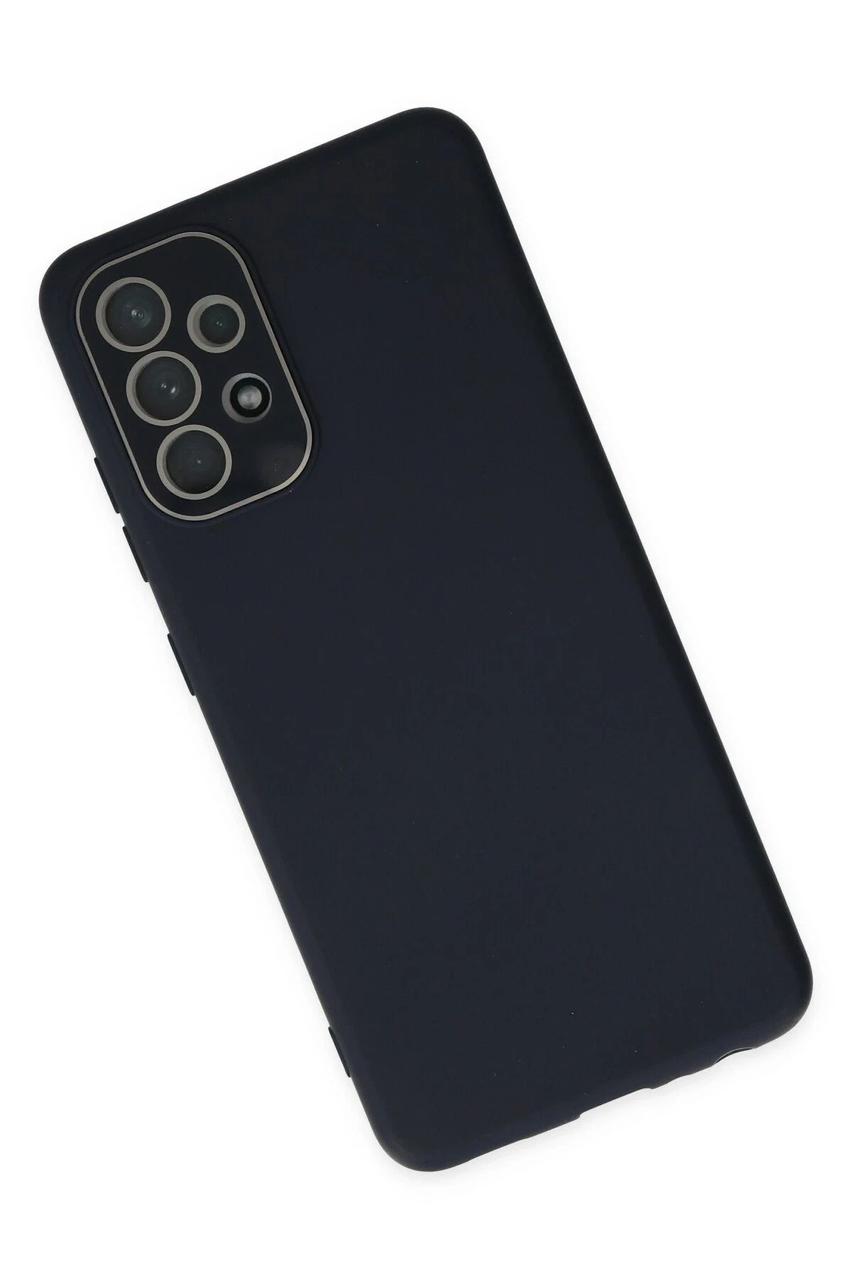 NewFace Samsung Galaxy A33 5G Kılıf Lansman Glass Kapak - Lacivert NRMSA