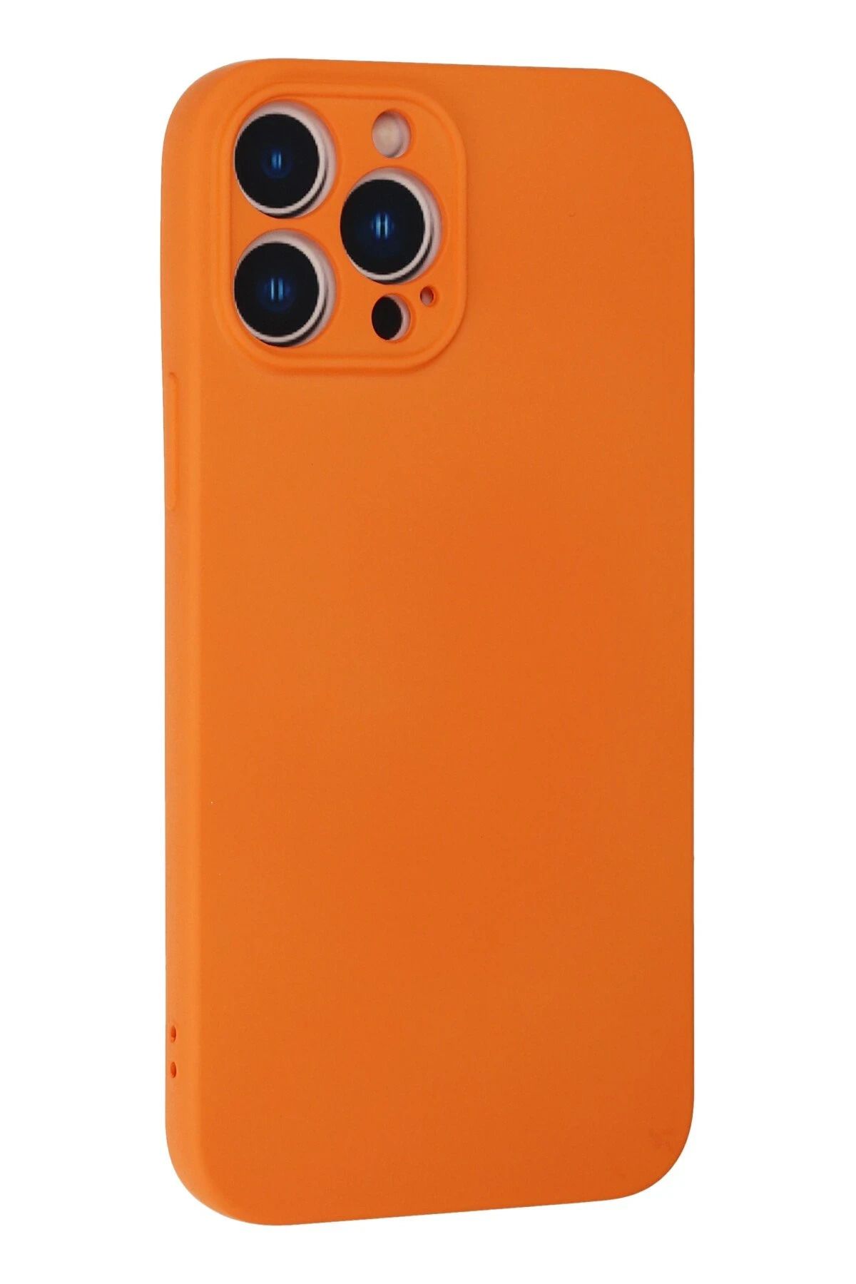 NewFace 13 Pro Max Kılıf Nano içi Kadife Silikon - Turuncu GLSTD
