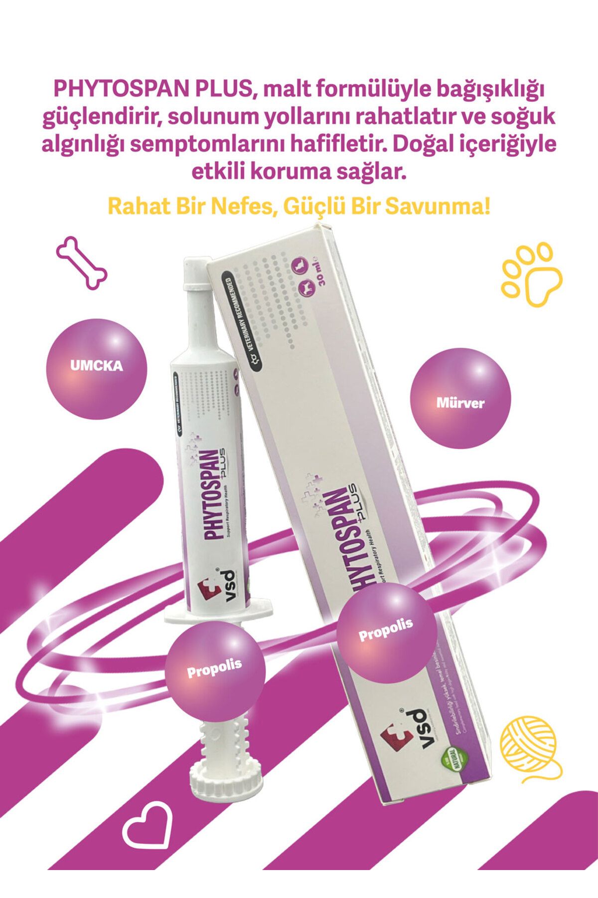 vsd Phytospan Plus 30ml Malt Köpekler Için Desteği