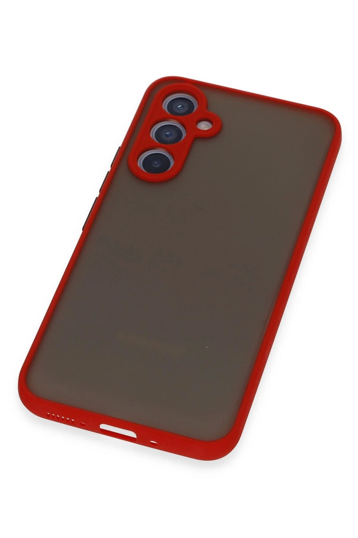 NewFace Samsung Galaxy A34 5G Kılıf Montreal Silikon Kapak - Kırmızı SVLRS