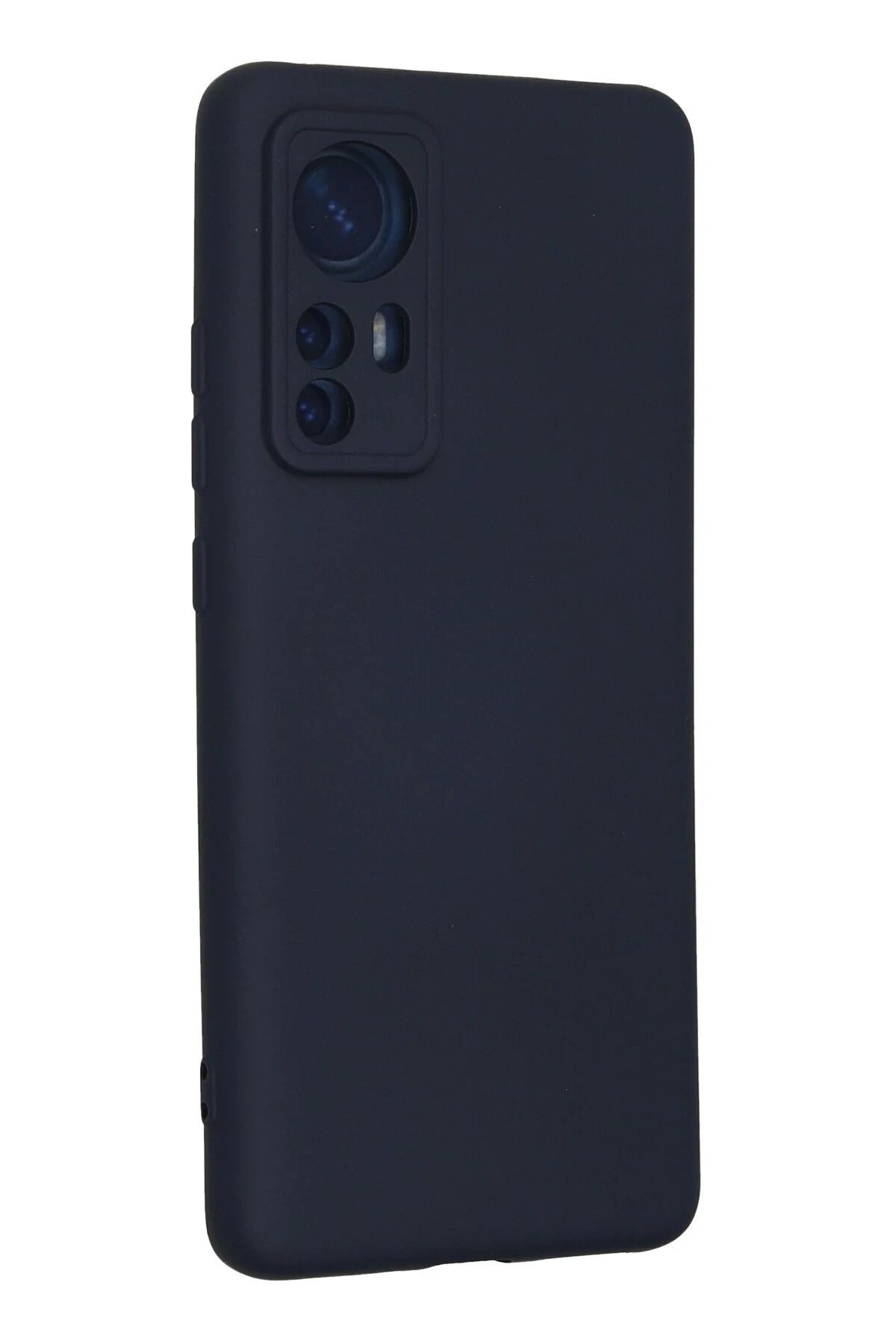NewFace Xiaomi Mi 12  Uyumlu Kılıf Nano içi Kadife Silikon - Lacivert SVLRS