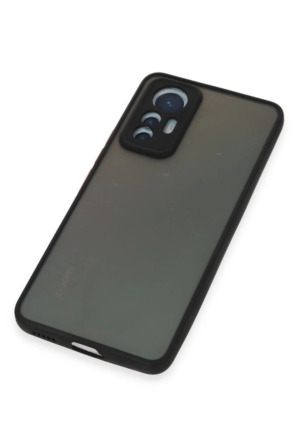 NewFace Xiaomi Mi 12 Lite Kılıf Montreal Silikon Kapak - Siyah SVLRS