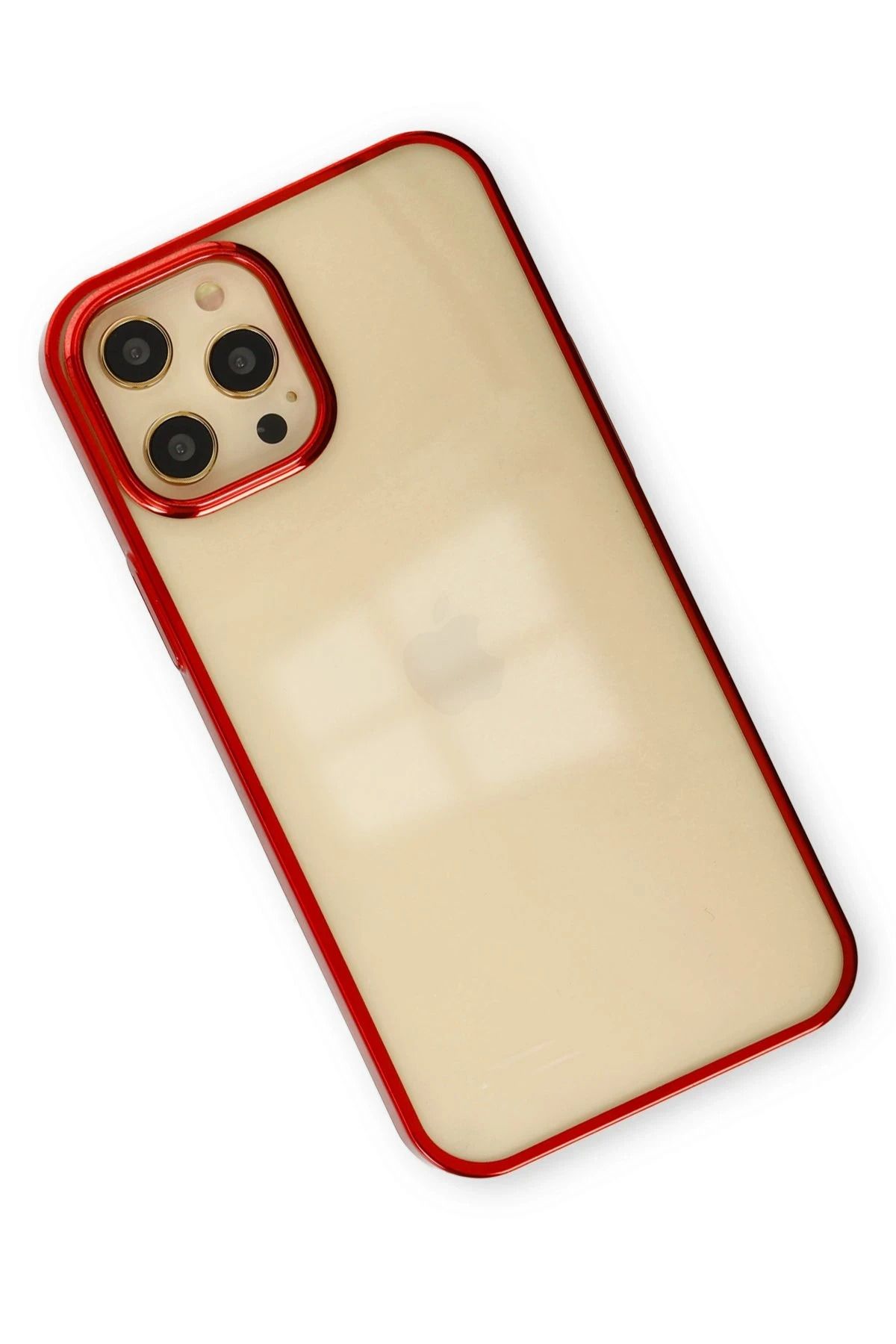 NewFace iPhone 12 Pro Max Kılıf Element Silikon - Kırmızı NRMSA