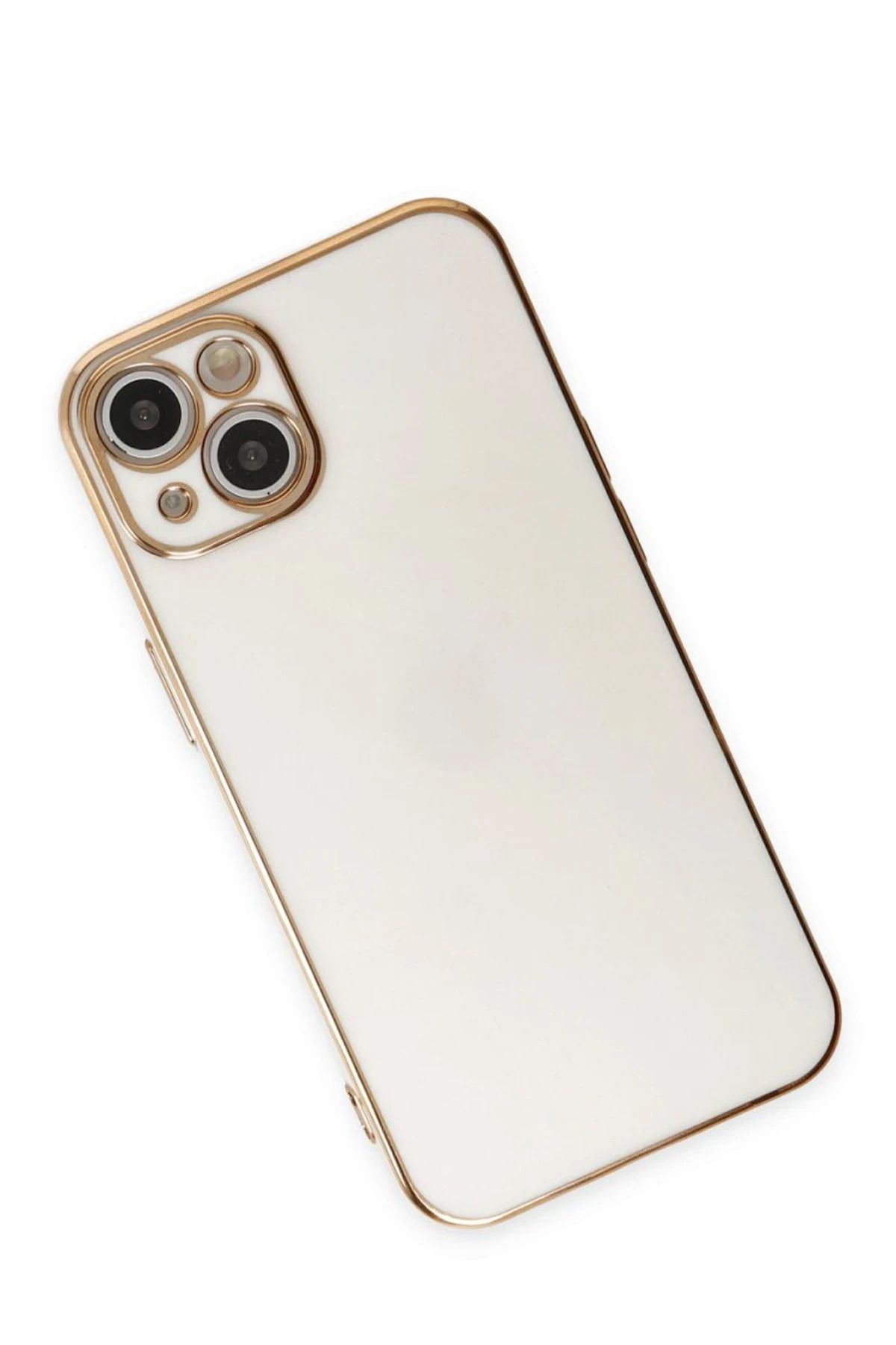 NewFace iPhone 15 Kılıf Volet Silikon - Beyaz SVLRS