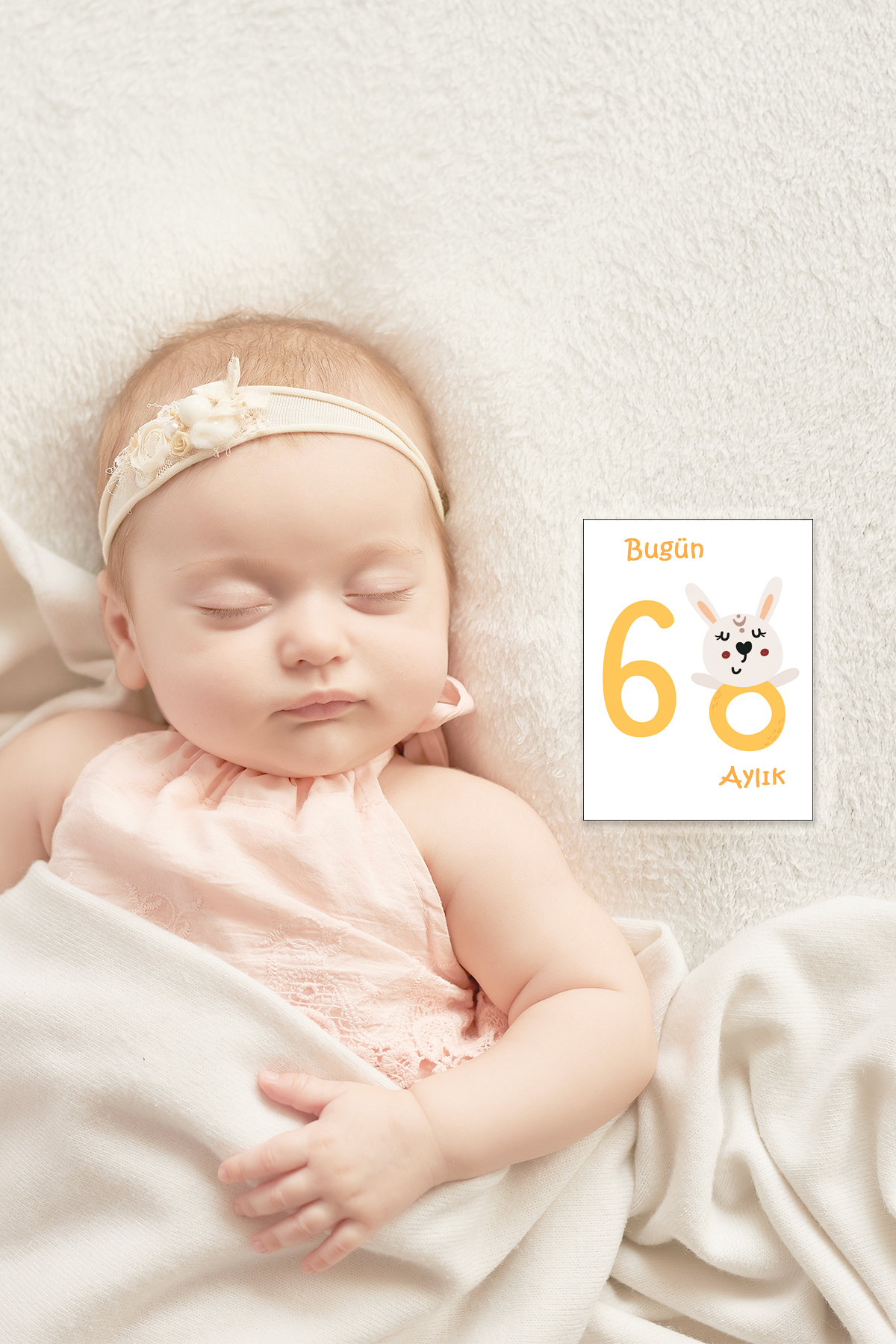 Moky Design Bebek Hediyelik Aylık Fotoğraf Anı Battaniyesi, Hediye Erkek Kız Bebek Yeni Doğan Doğum Hediyesi fotoğrafı 6 (önizleme)