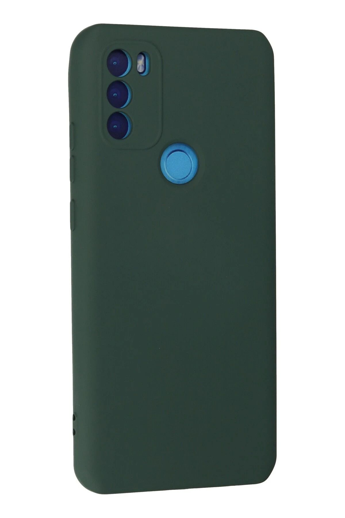 NewFace General Mobile GM 21 Plus Uyumlu Kılıf Nano içi Kadife Silikon - Koyu Yeşil SVLRS