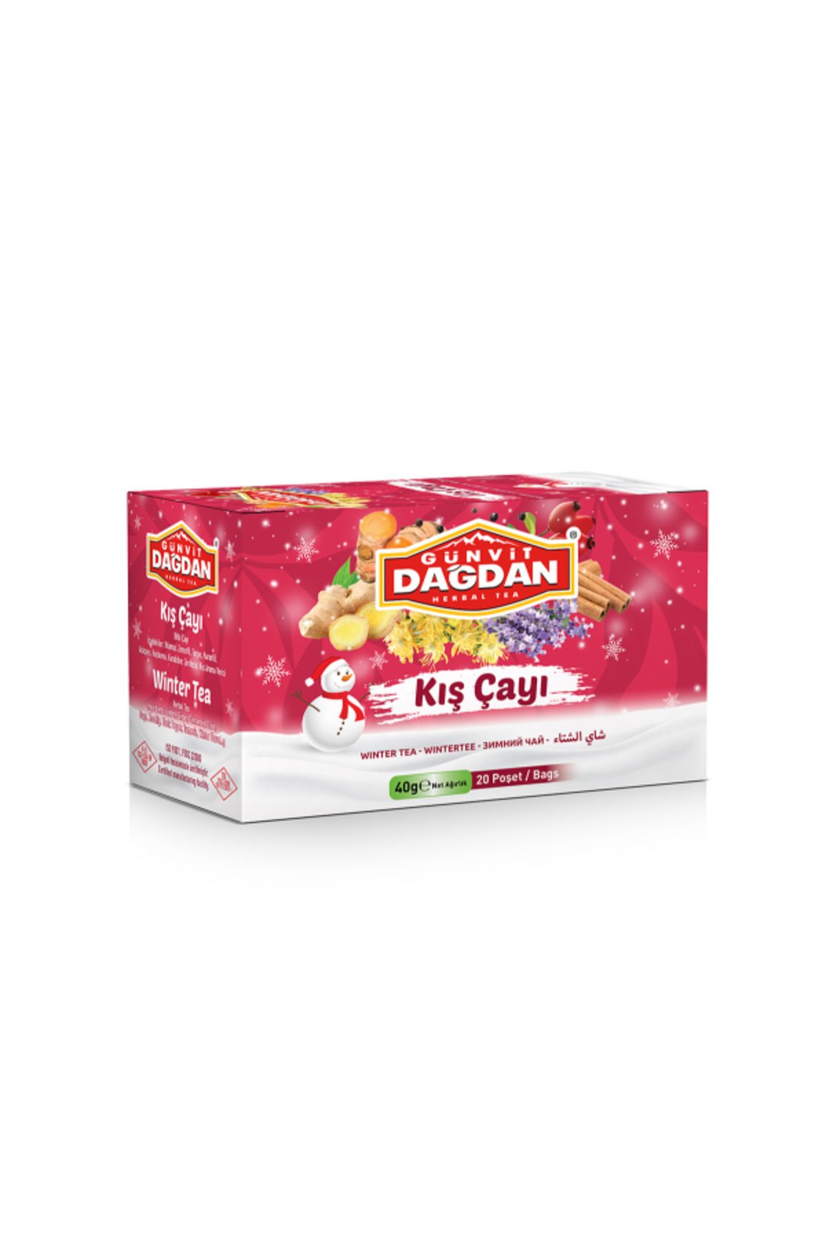 GÜNVİT DAĞDAN Kış Çayı Bardak Poşet 20’li