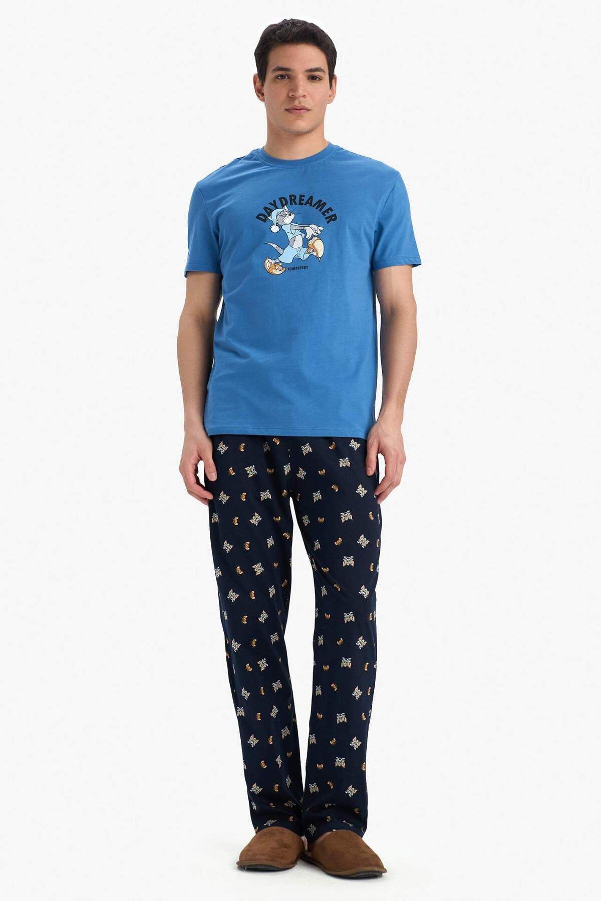 DeFacto Erkek Homewear B8658Ax BLUE