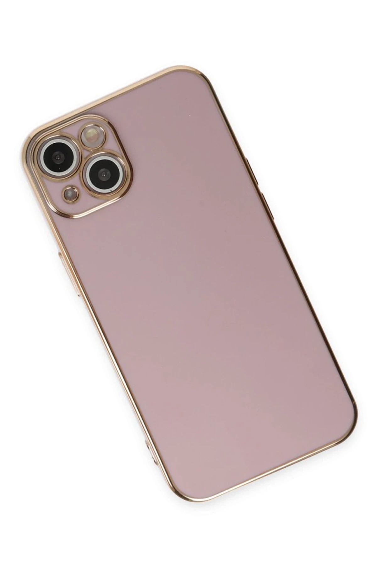 NewFace iPhone 15 Kılıf Volet Silikon - Mor SVLRS