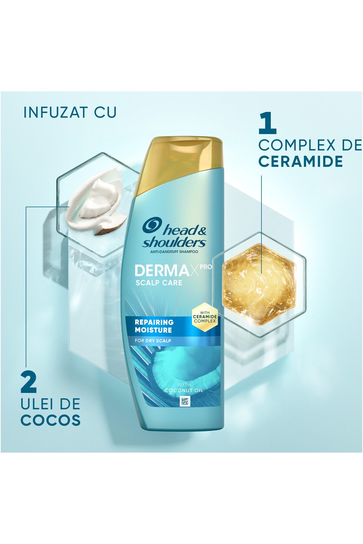 Head-Head & Shoulders Derma X Pro Moisturizing Anti-Dandruff Shampoo for Dry Scalp 6