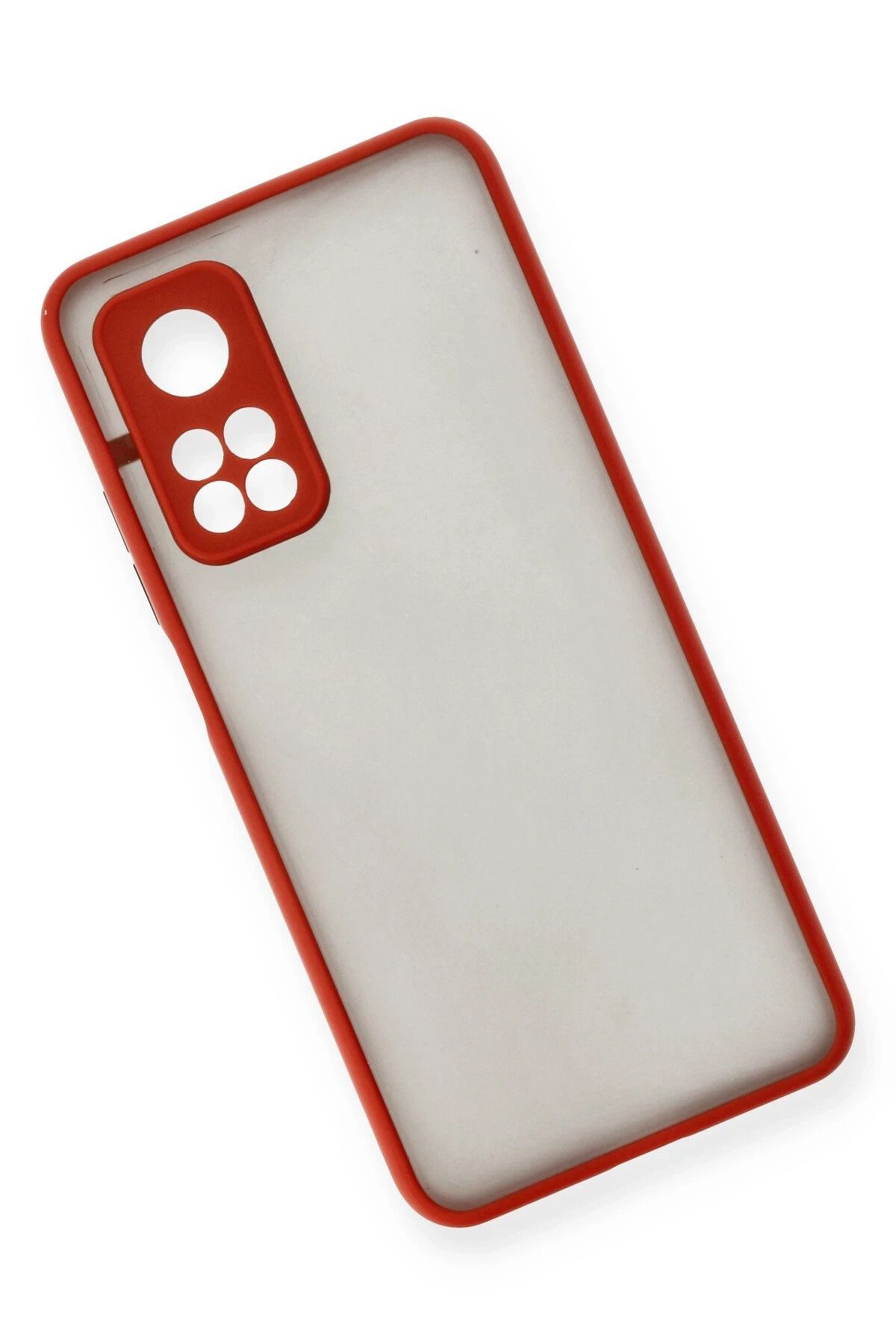 NewFace Xiaomi Mi 10T Kılıf Montreal Silikon Kapak - Kırmızı SVLRS