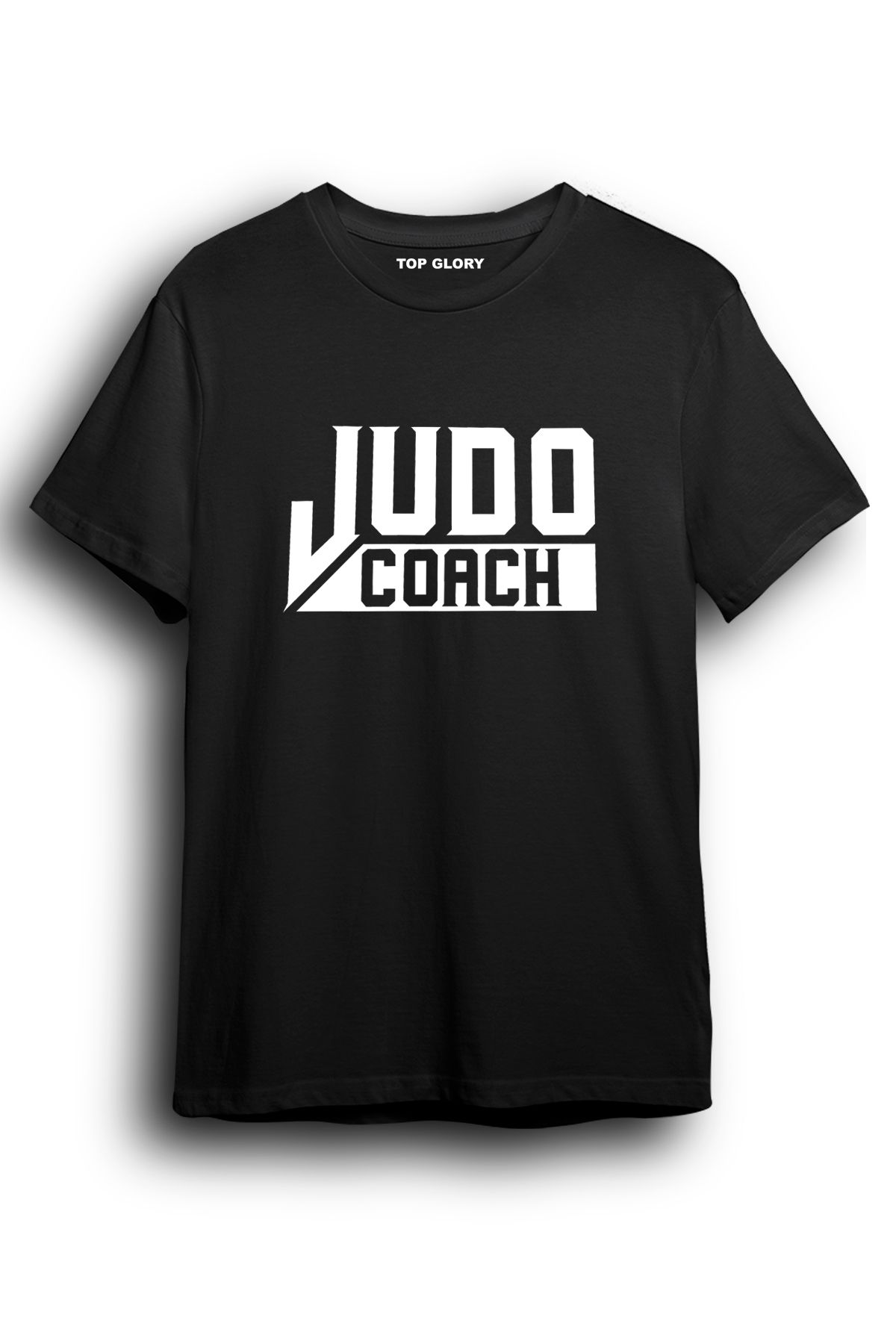 TOP GLORY Judo Coach Baskılı Spor T-Shirt Sporcu Tişörtü