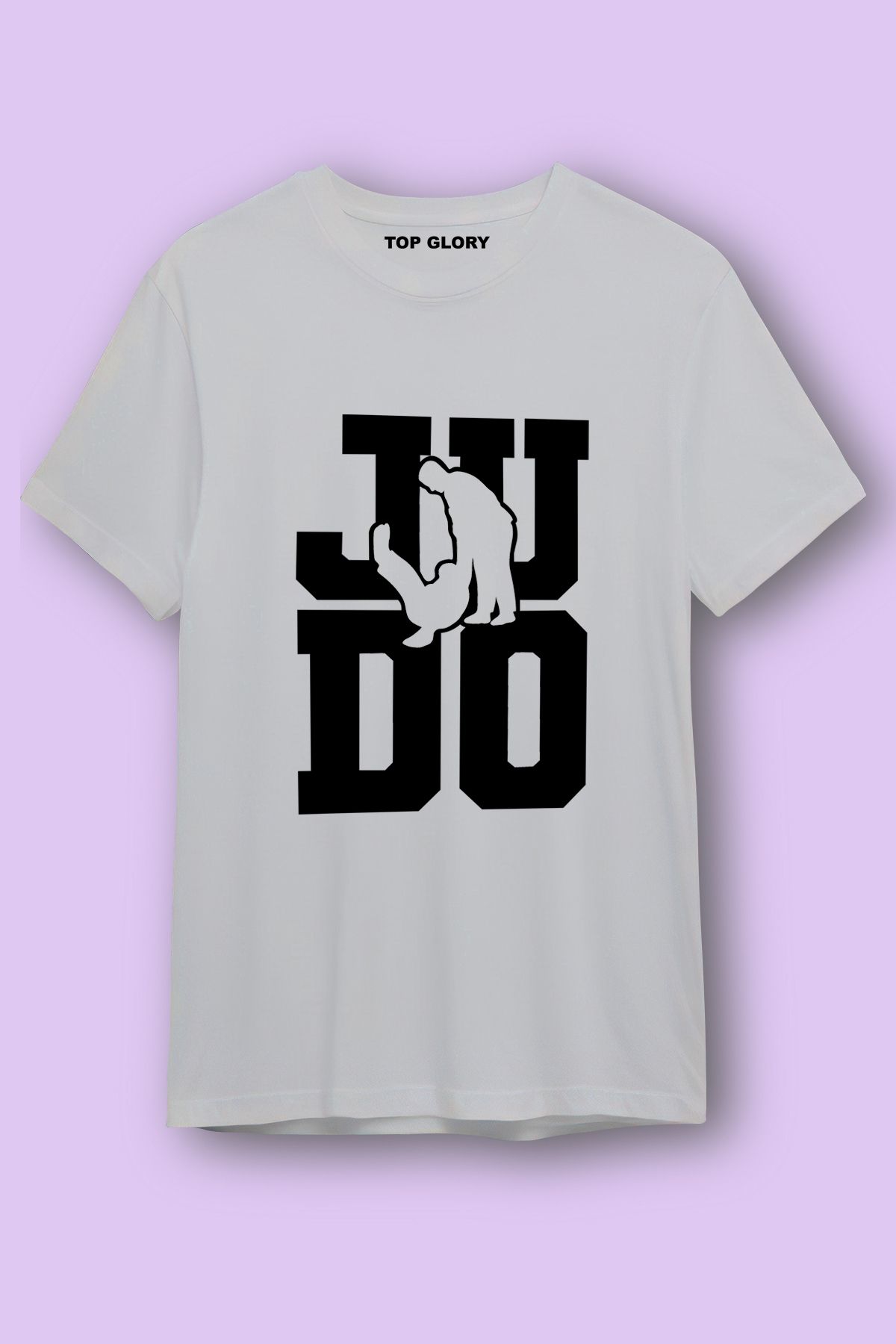 TOP GLORY Judo Baskılı Spor T-Shirt Sporcu Tişörtü