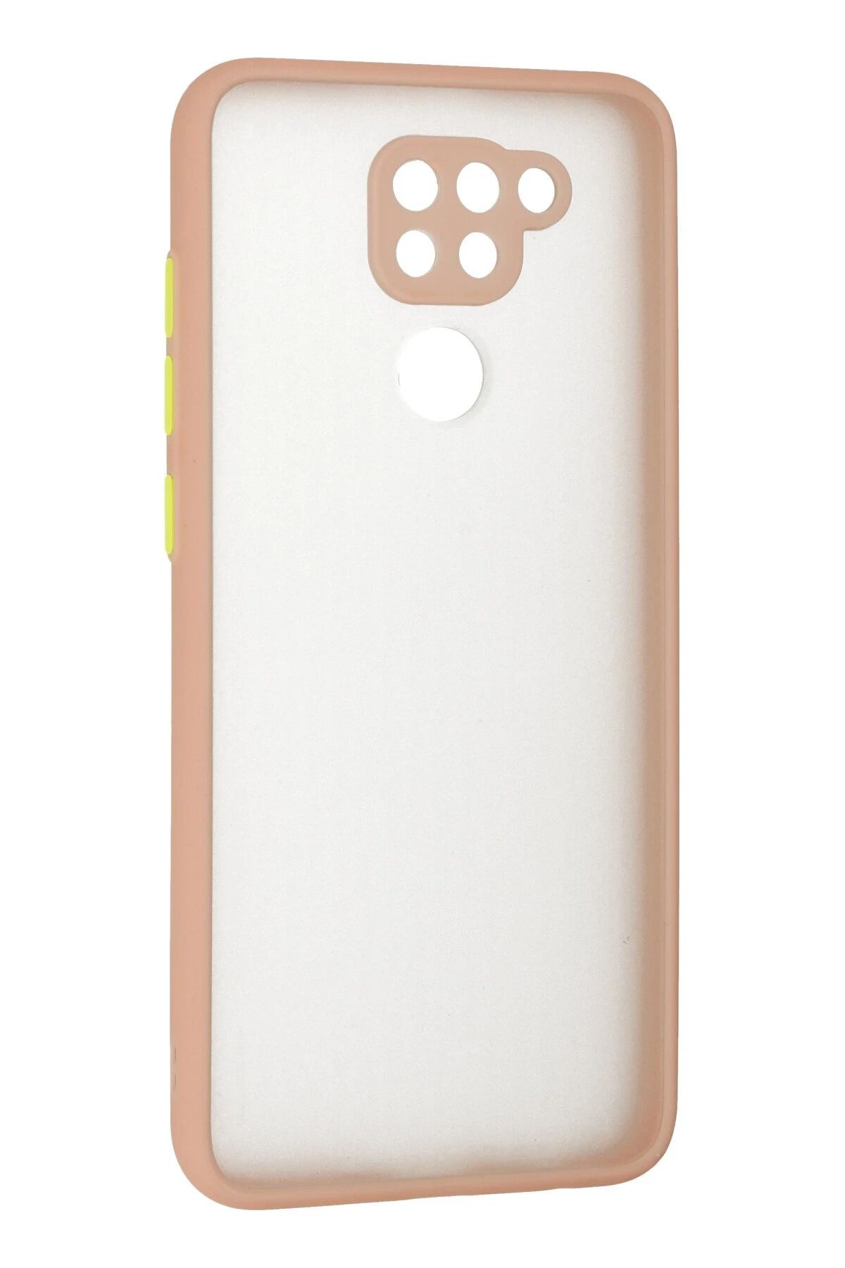 NewFace Xiaomi Redmi Note 9 Kılıf Montreal Silikon Kapak - Pembe GLSTD