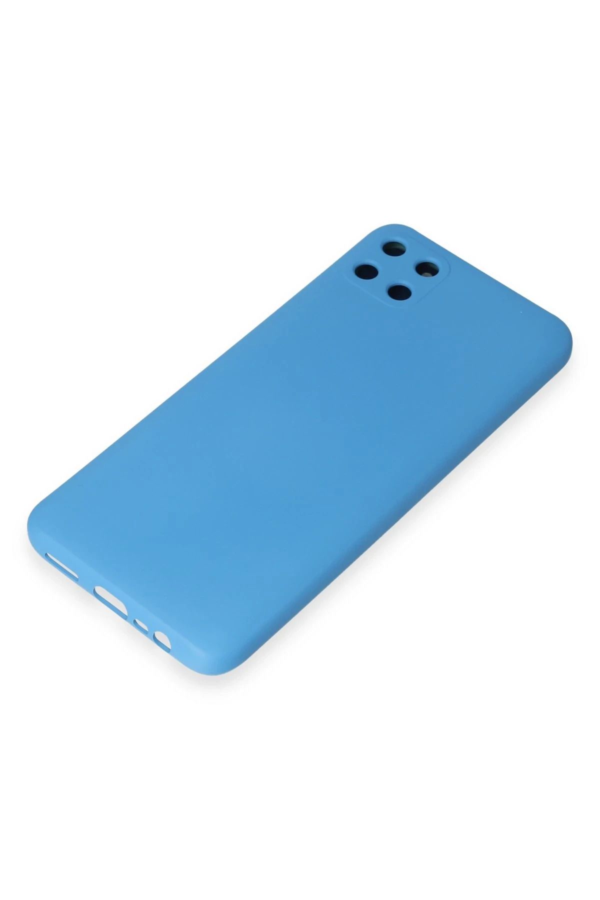 NewFace Realme C11 uyumlu Kılıf Nano içi Kadife Silikon - Mavi SVLRS