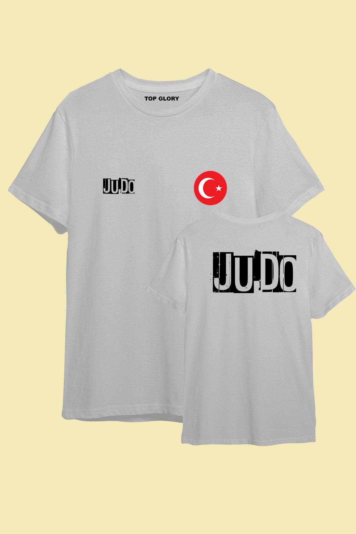 TOP GLORY Judo Milli Takım Baskılı Spor T-Shirt Sporcu Tişörtü