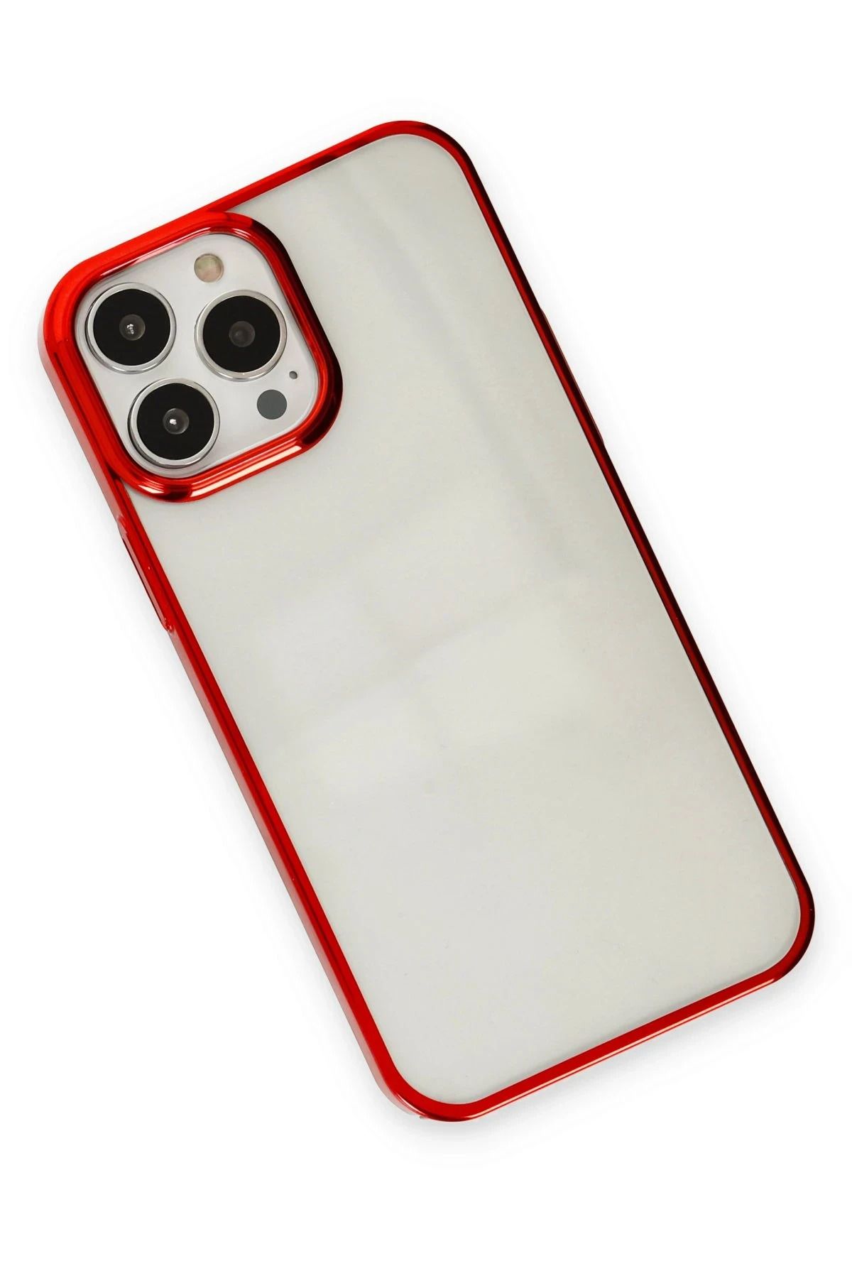 NewFace iPhone 14 Pro Max Kılıf Element Silikon - Kırmızı GLSTD