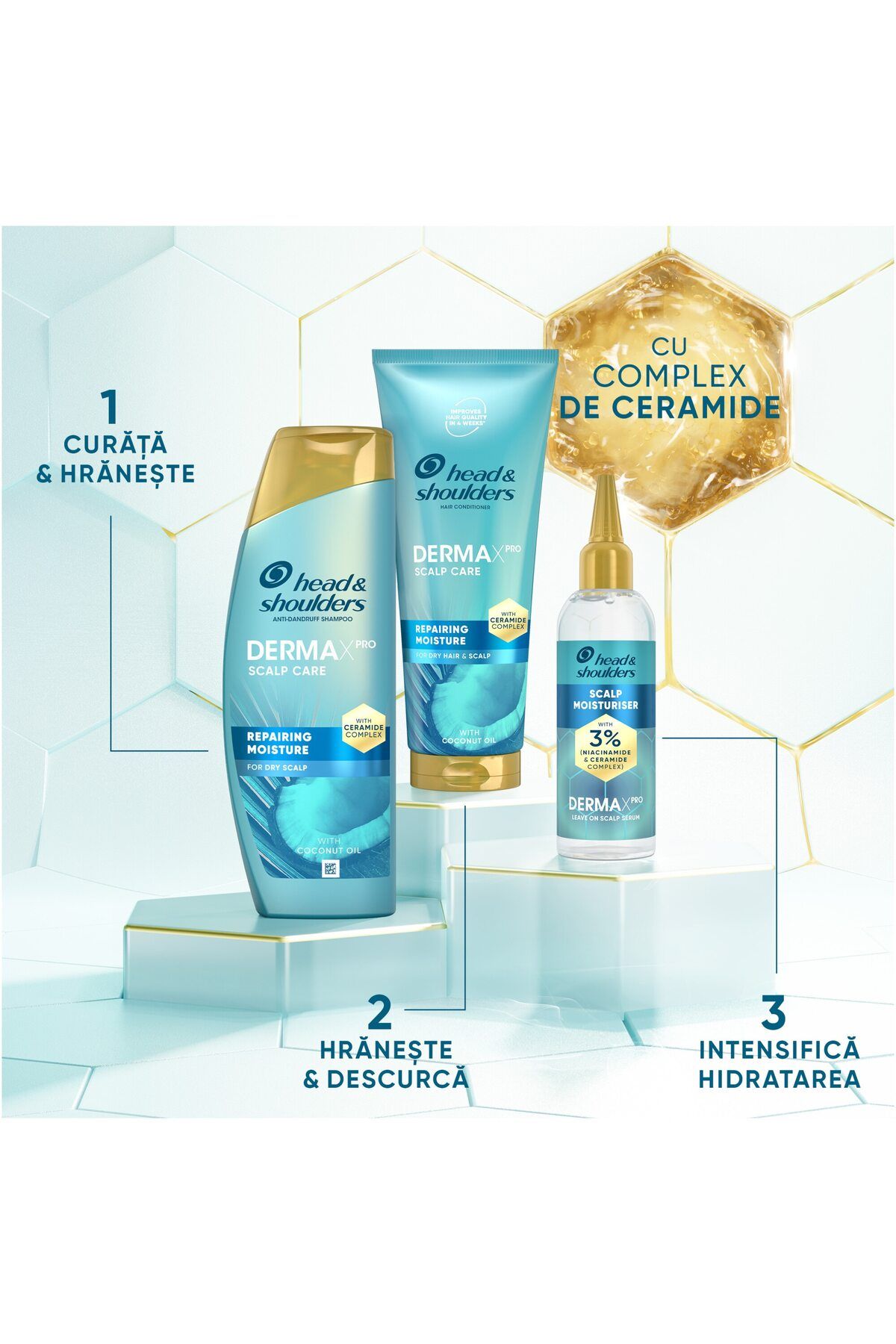 Head-Head & Shoulders Derma X Pro Moisturizing Anti-Dandruff Shampoo for Dry Scalp 8