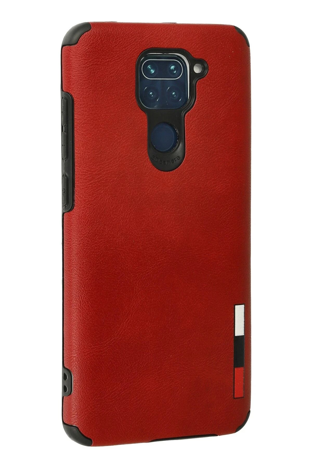 NewFace Xiaomi Redmi Note 9 Kılıf Loop Deri Silikon - Kırmızı GLSTD